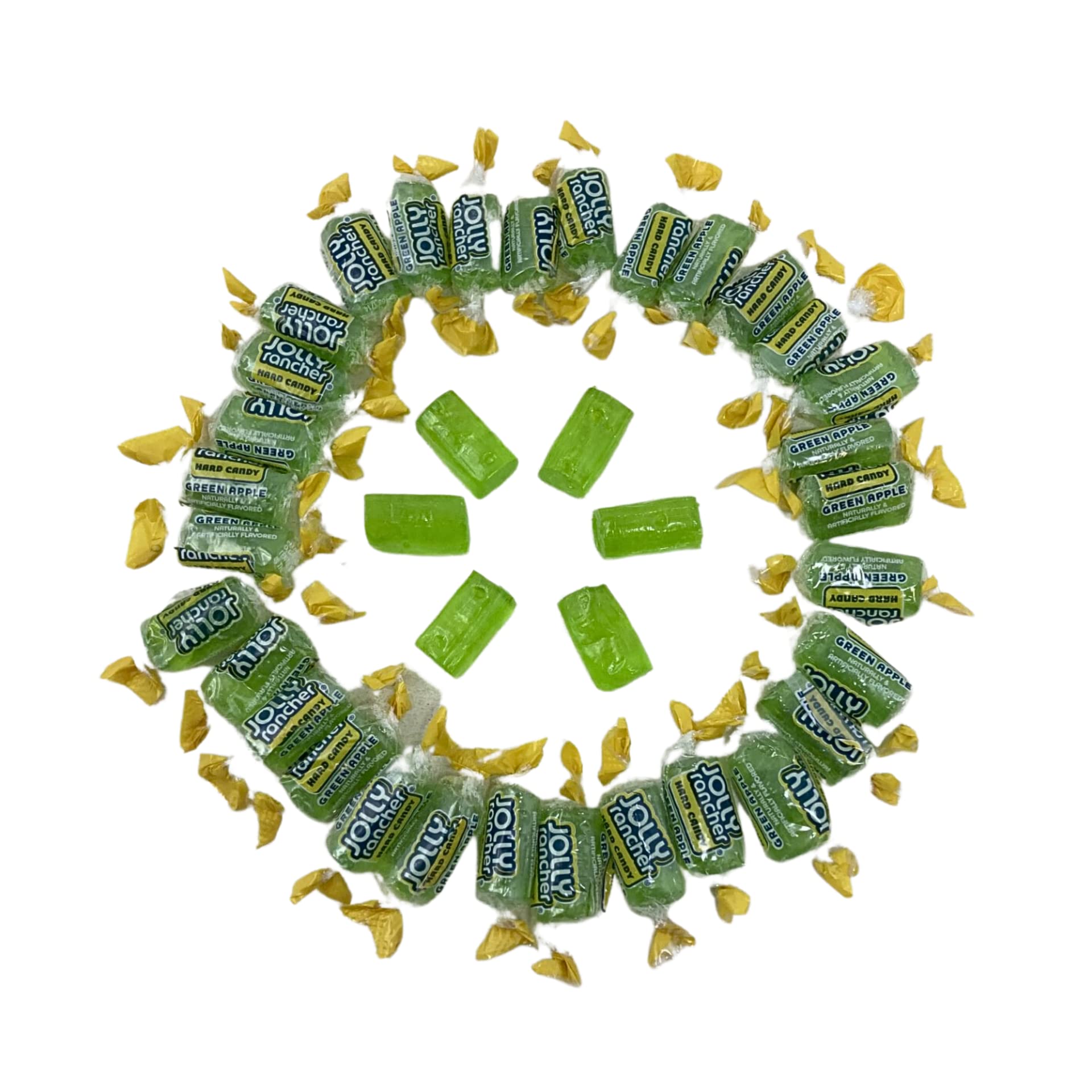 Jolly Ranchers Hard Candy 1.5lbs- All Green Apple Individually Wrapped Delicious Fresh Candy 1.5, 24oz (Packaging Might Vary)