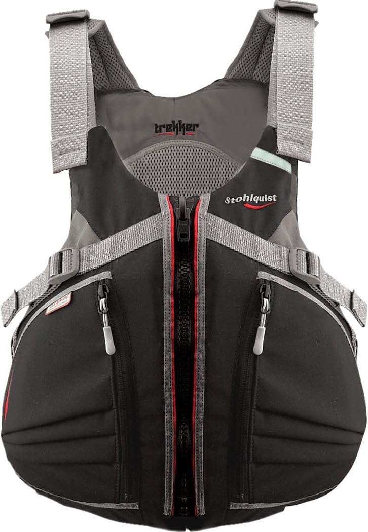 Stohlquist Men's Trekker Life Jacket/Personal Floatation Device (Fireball Red, Univ Plus)