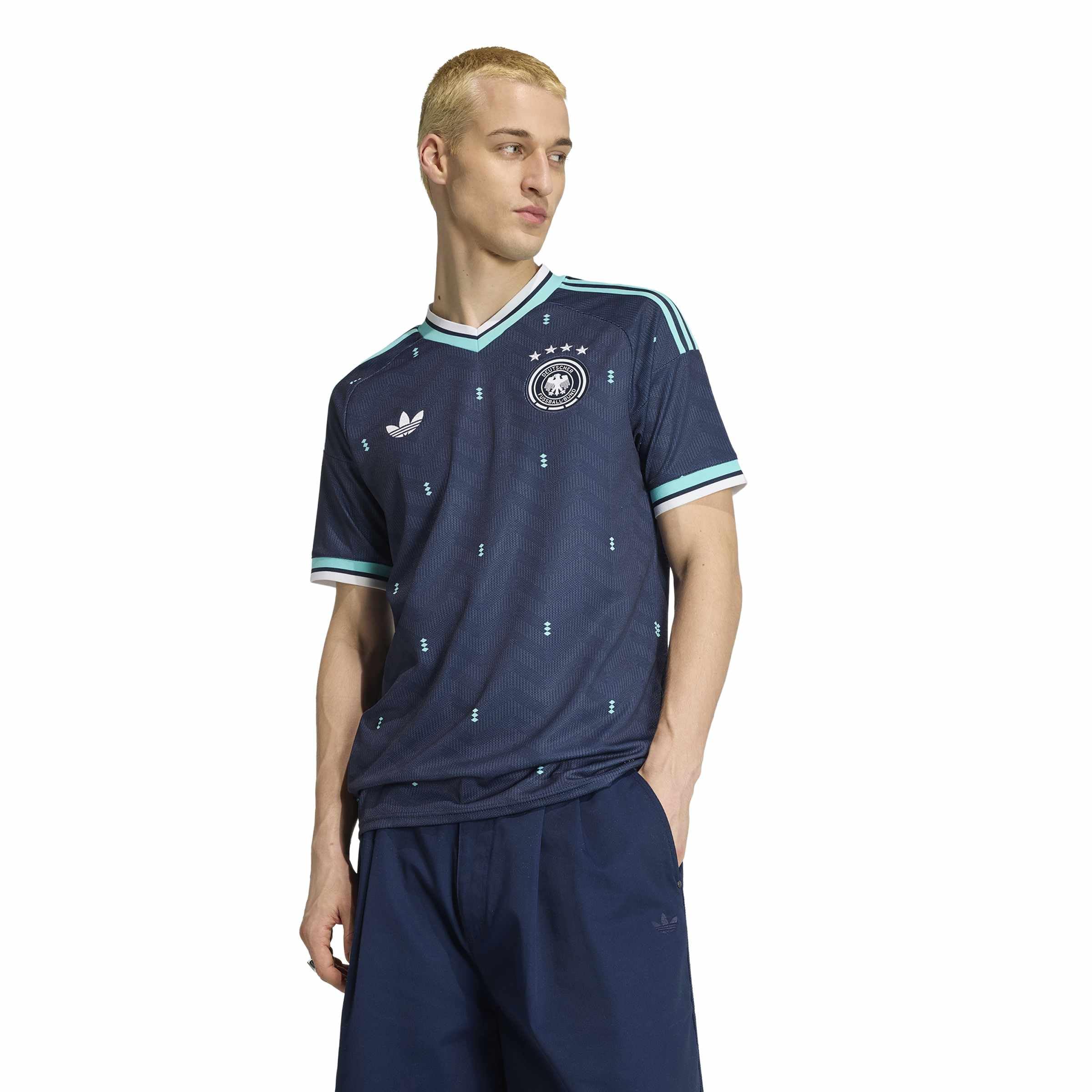 adidas Men's Germany 26 Away Replica Jersey, Collegiate Navy, Large