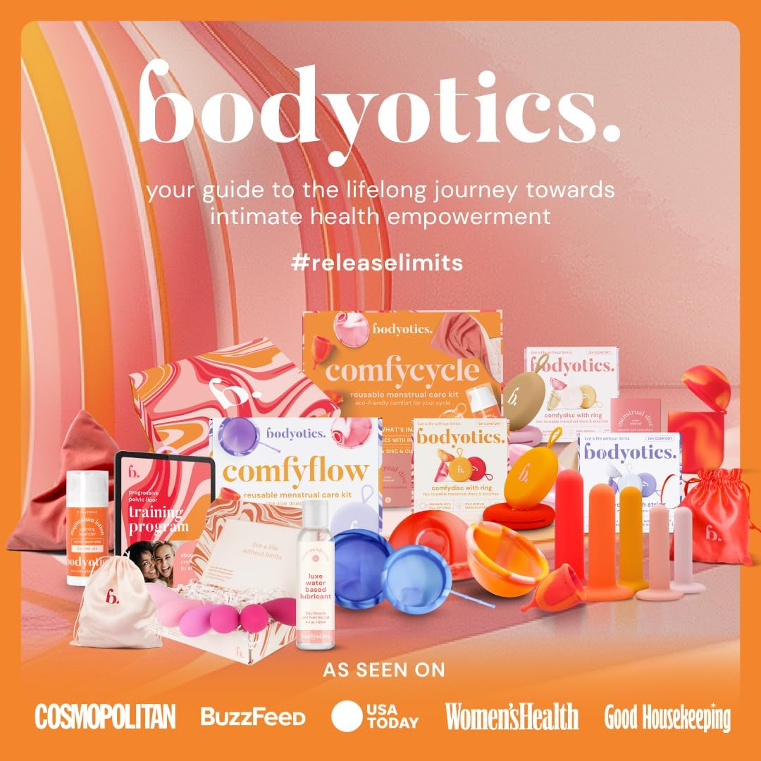 Comfycycle: Period Kit for Girls and Women - Reusable & Multisized Menstrual Discs, Cups, Sterilizer Case, Microwave Heating Pad & Magnesium Body Butter - Comfort & Convenience for Every Cycle