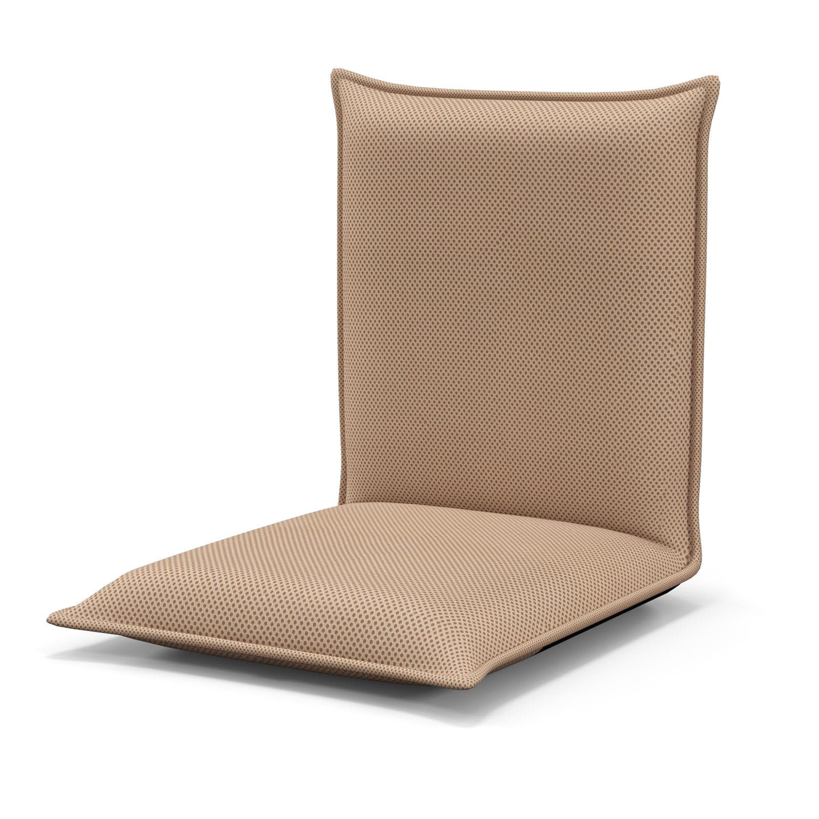 LIFEZEAL Chaise De Sol Avec Dossier Réglable En 6 Angles, Siège De Sol Rembourrée Avec Surface En Maille, 47 X 54 X 53,5 Cm, Pour Méditation, Yoga Et Camping (Marron