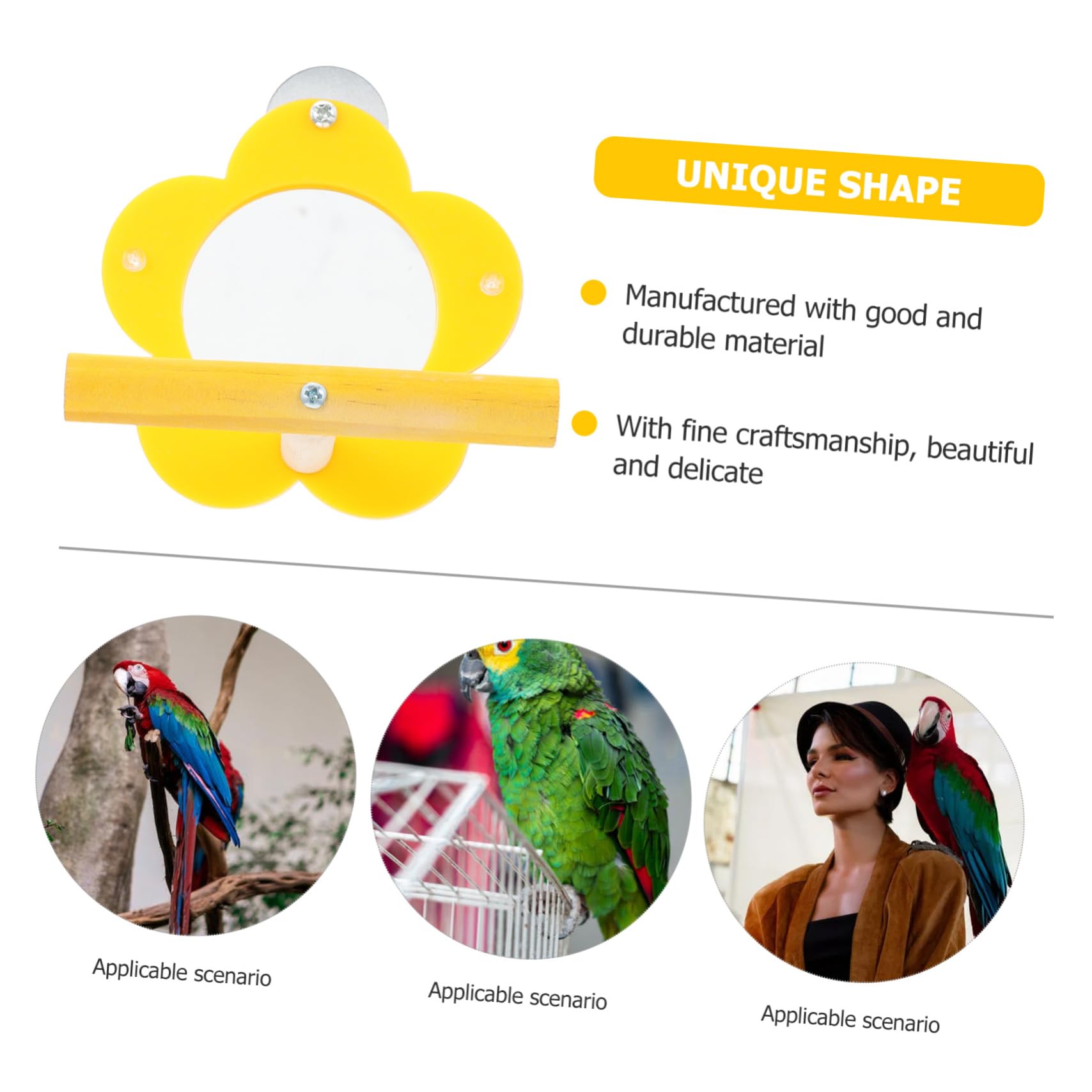 minkissy 5piezas Percha para Aves Juguete Resistente para Accesorio De Entretenimiento Jaulas De Pájaro Chic