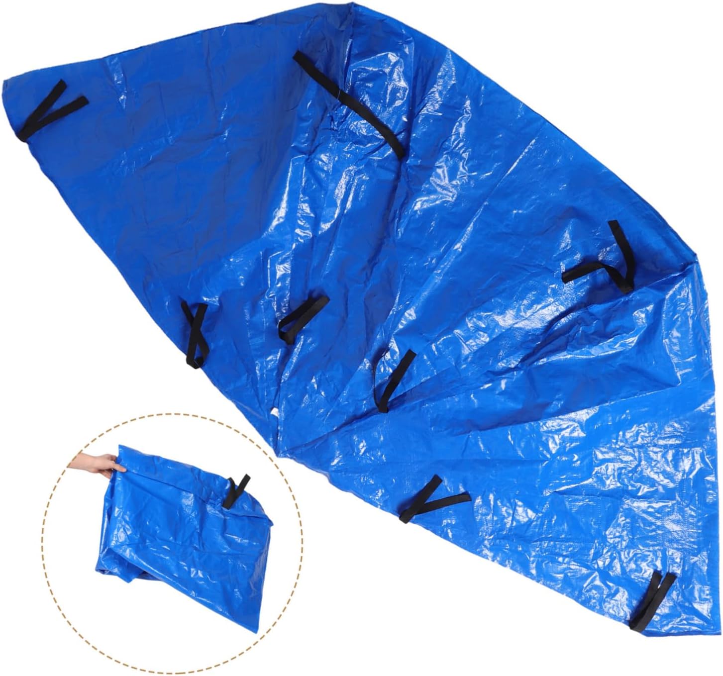 Toyvian Outdoor Trampoline Top Cover Canopy Rainproof Sunshade Protective Canopy for Trampoline