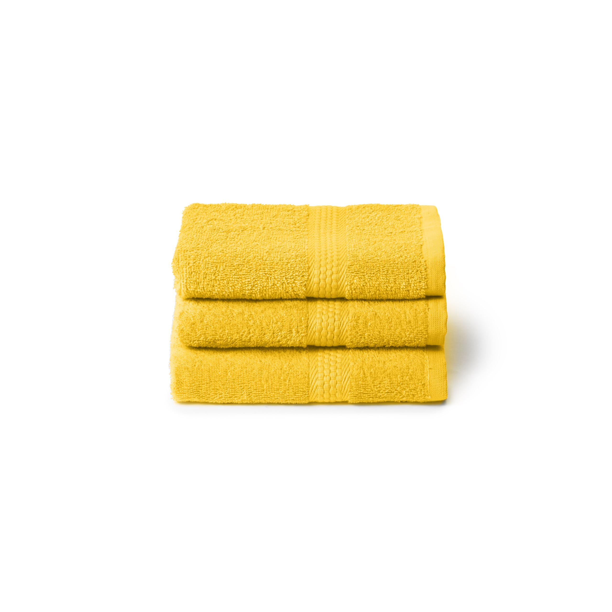 Caleffi Lot de 3 Serviettes invités, 40 x 60 cm, Bidet et Bain, 100% Coton