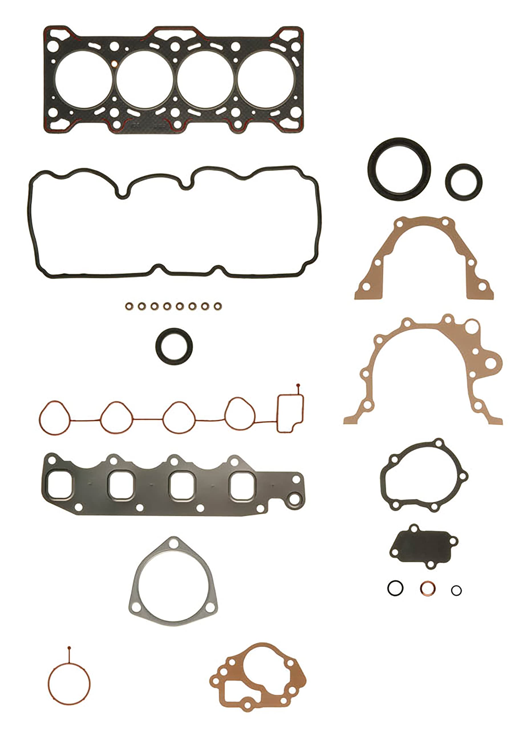 Kit Guarnizioni Testata Ajusa 52142000 - In Materiale Composito Con Fibra Di Acciaio, Per Motori