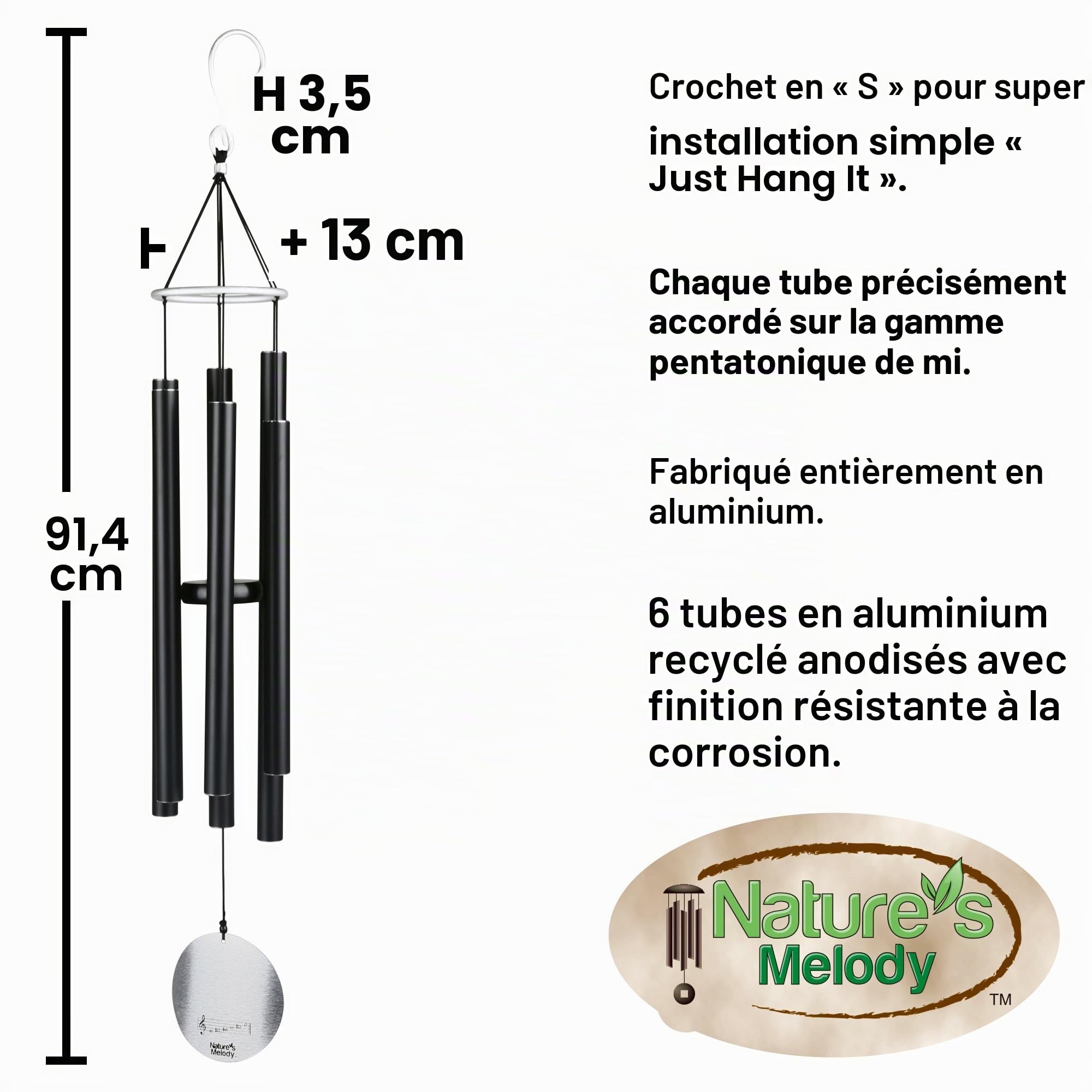 Nature's Melody - Carillon 90 cm - Aureole Tunes - 36-inch