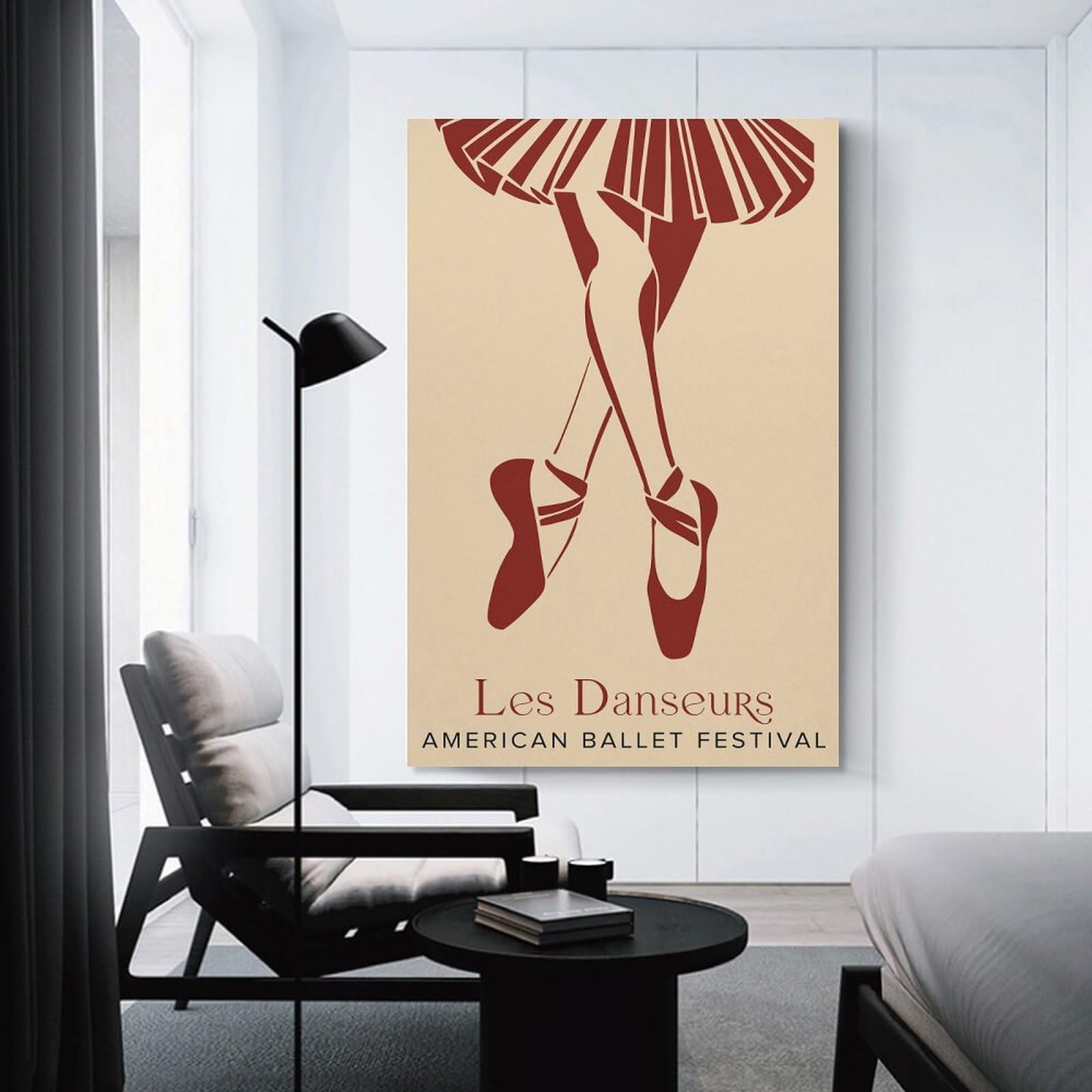 Junmoney Canvas Art Print Les Danseurs American Ballet Festival, 16x24inch(40x60cm), for Gallery Wall Decor And Room Displays, Wall Decor Suited to Curated Displays
