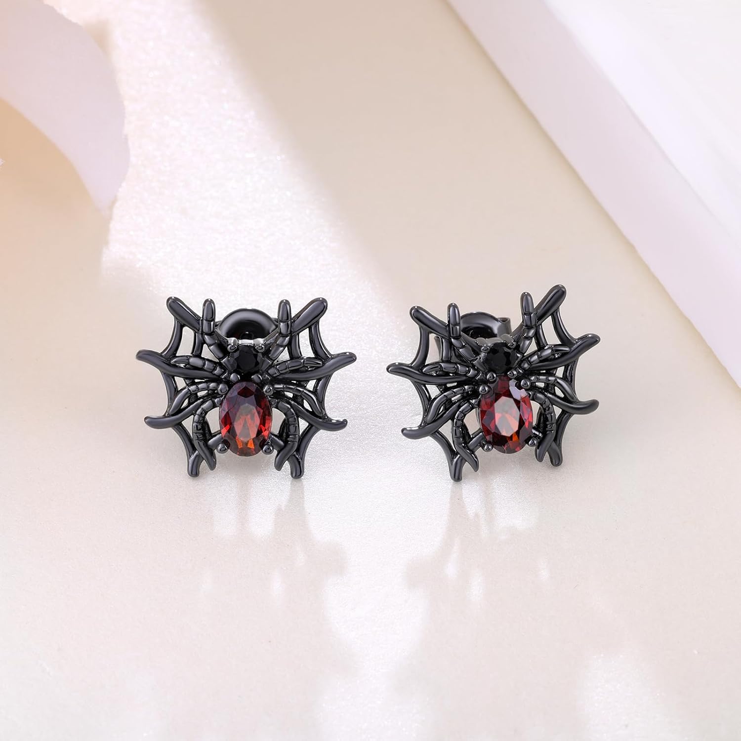 Spider/Bat Earrings 925 Sterling Silver Gothic Stud Earrings Halloween Jewelry Gifts for Women - Image 2
