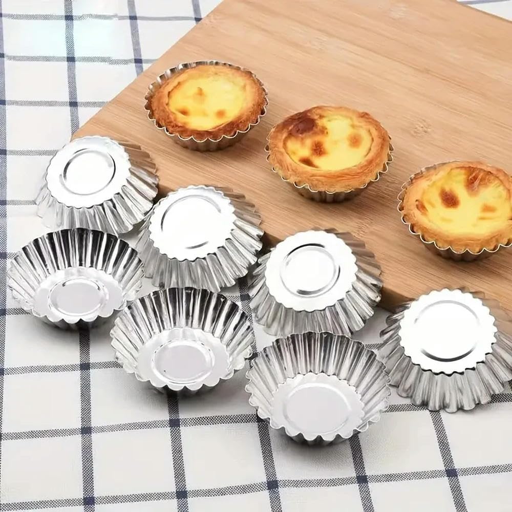 Molde antiadherente para tarta de huevo, molde para magdalenas y pudín en forma de flor, herramienta de cocina para hornear magdalenas