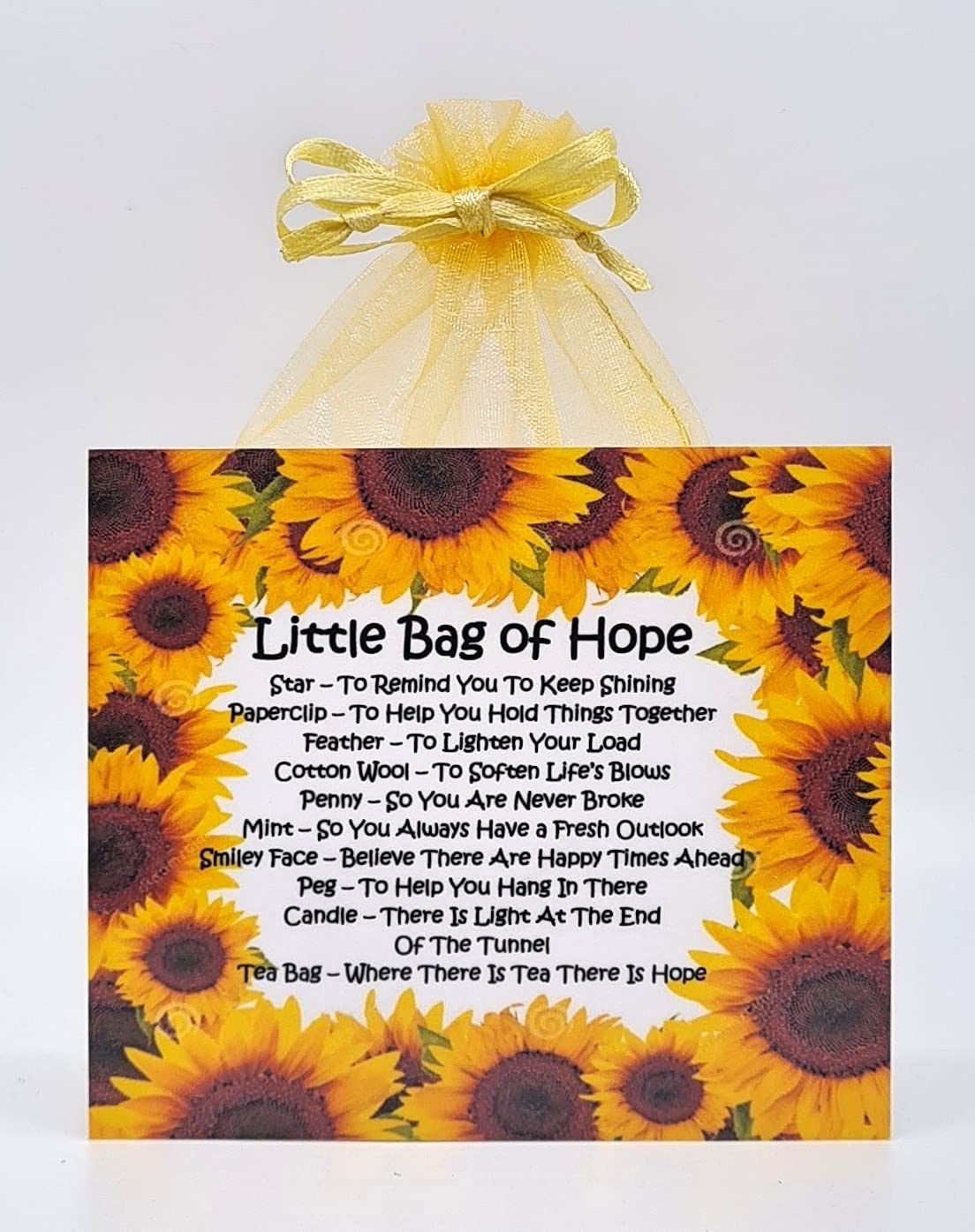 Little Bag of Hope - Fun Novelty Sentimental Gift & Greetings Card Alternative / Birthday / Keepsake / Cheer Up Gift / Unique Present