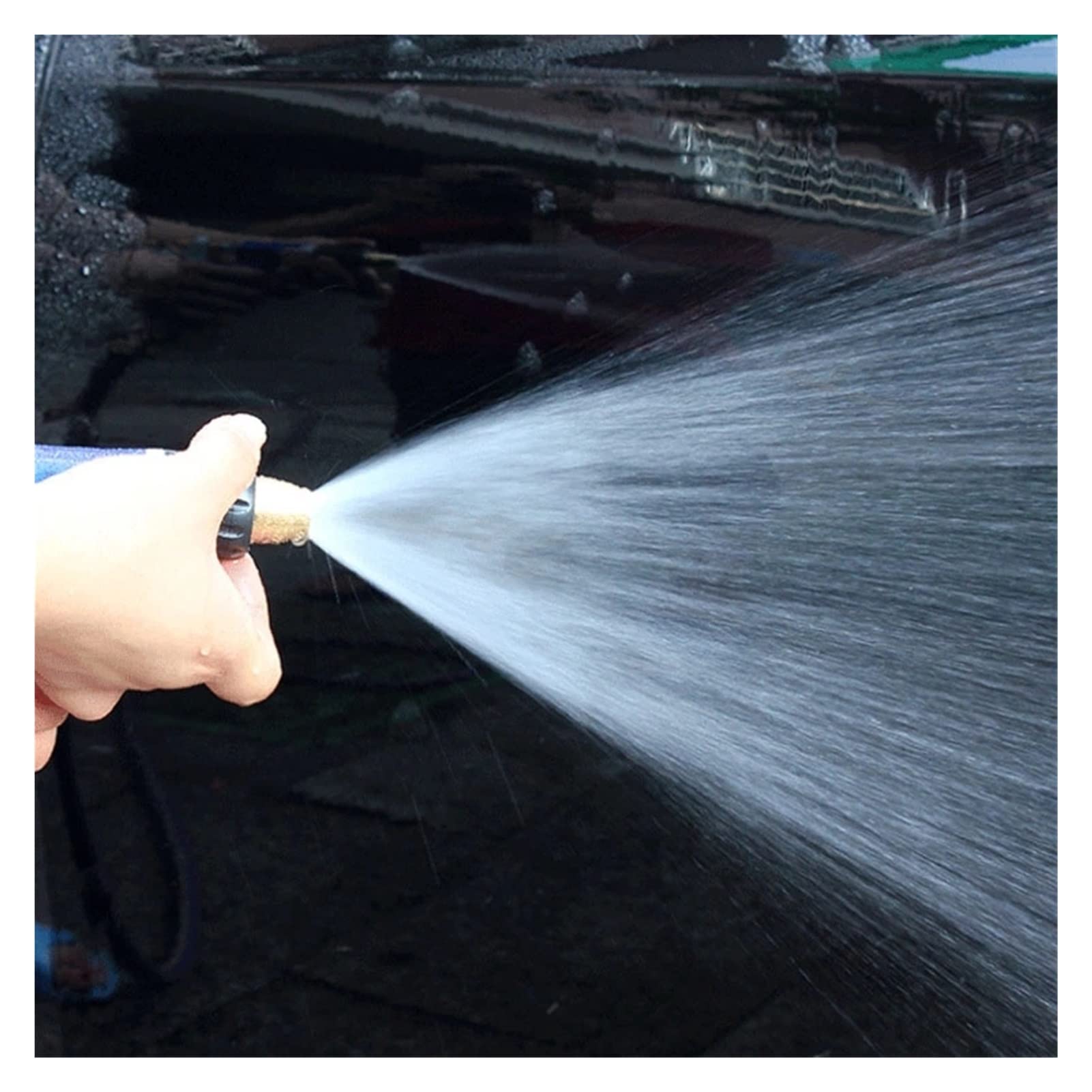 Pistola de agua de alta presión Lavado de coches Lanzas Pistola de espuma Hogar Jardín Irrigación Hidrolimpiadora Sprinkler Metal Boquilla (Color : Gun set)