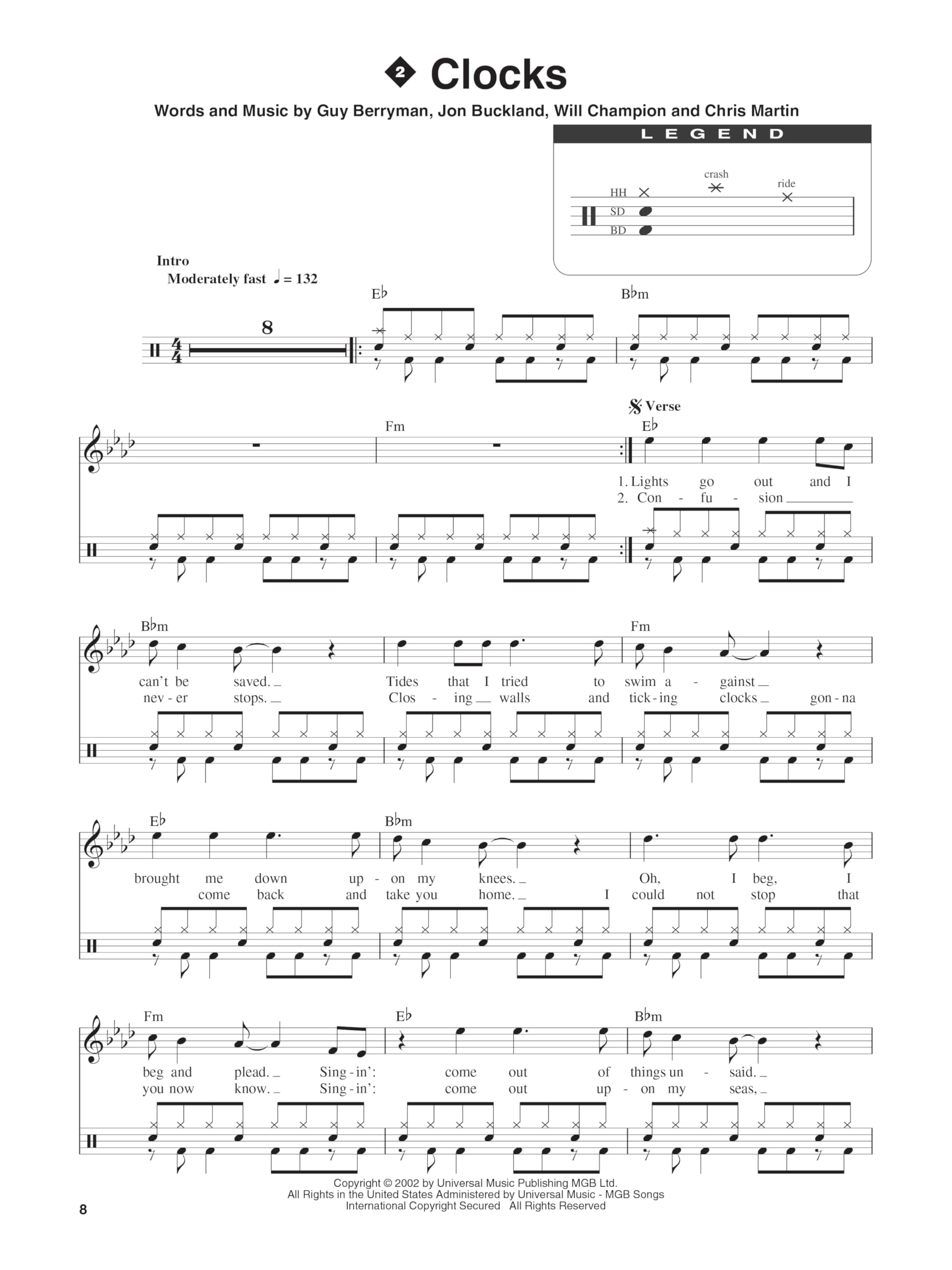 Fasttrack Drums Rock Songbook