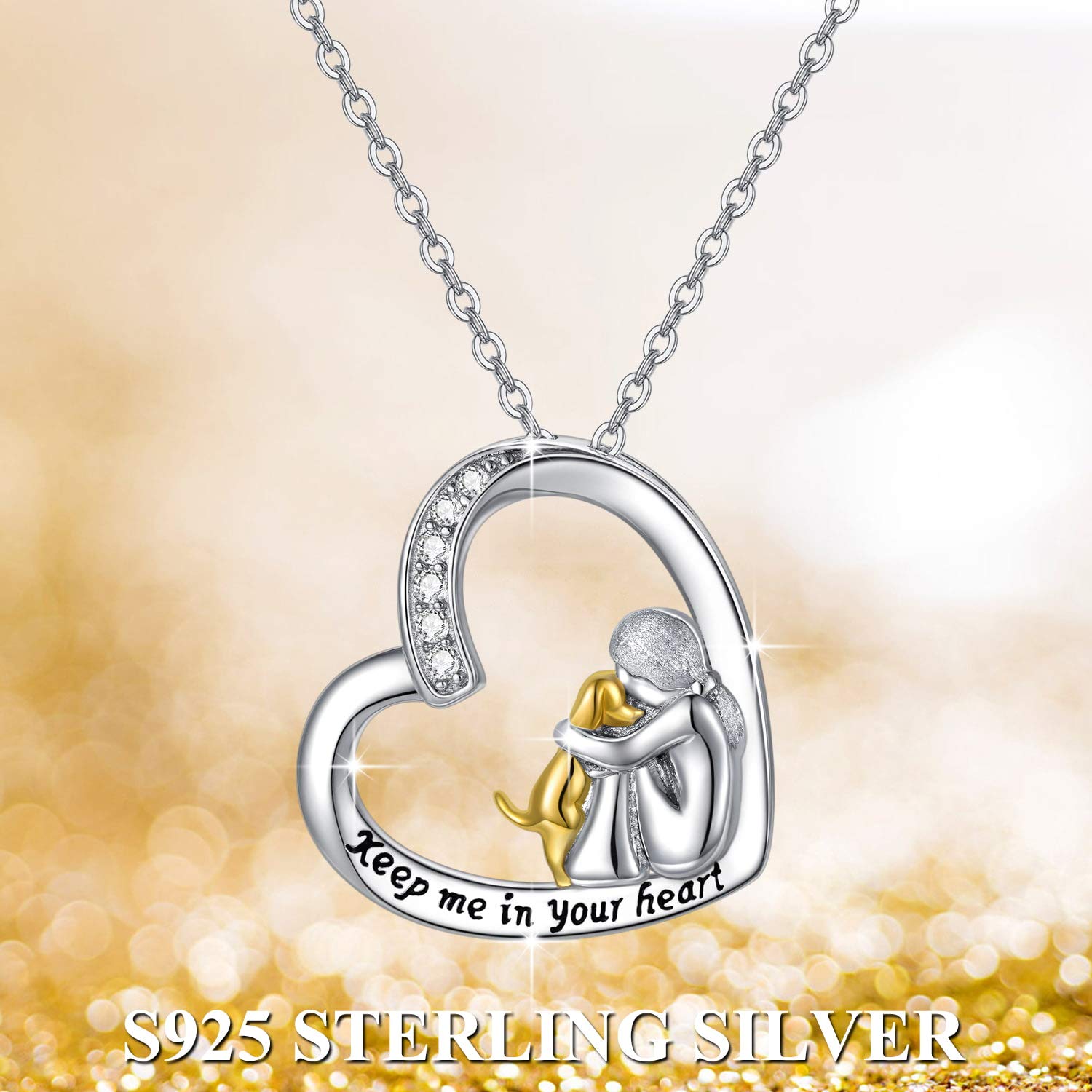 Collana con ciondolo a forma di cane, in argento Sterling 925, per ceneri e ceneri, regalo commemorativo a tema cane