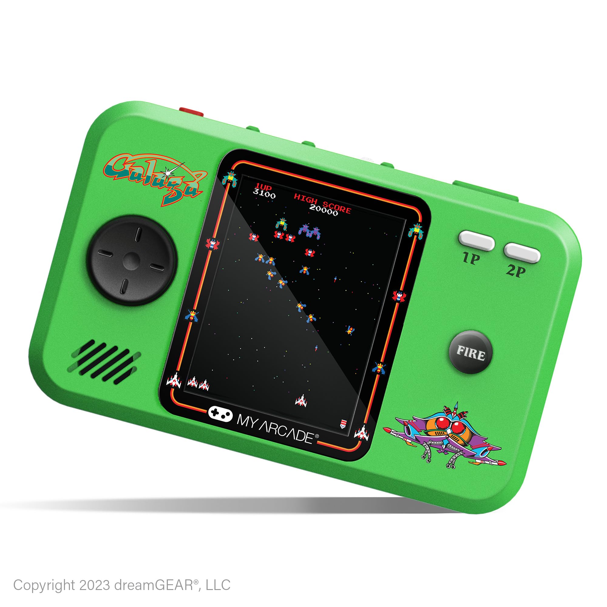 MY ARCADE - DGUNL-7145 Galaga Pocket Player Pro Portable Game System with Carrying Case