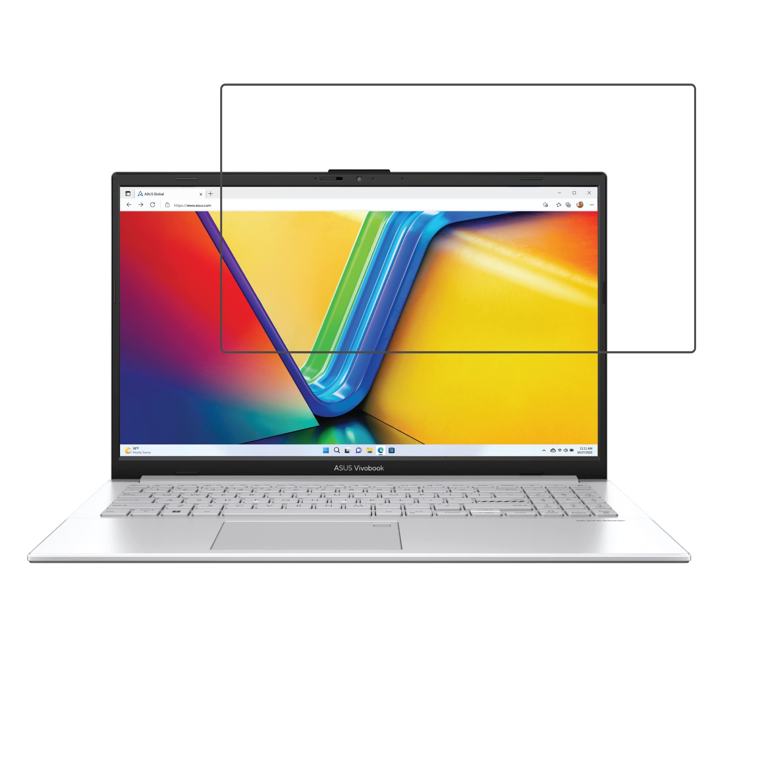 DVTECH� 9H Crystal Clear unbreakable laptop Screen protector for ASUS Vivobook Go 15 OLED (E1504F)(15.6) (Not a Tempered glass) (B0BZVL2834) Amazon Price History, Amazon Price Tracker