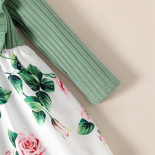 Miniatura 4 de PATPAT Baby Girl Dress Infant Girls Long Sleeve Baby Fall Winter Dress