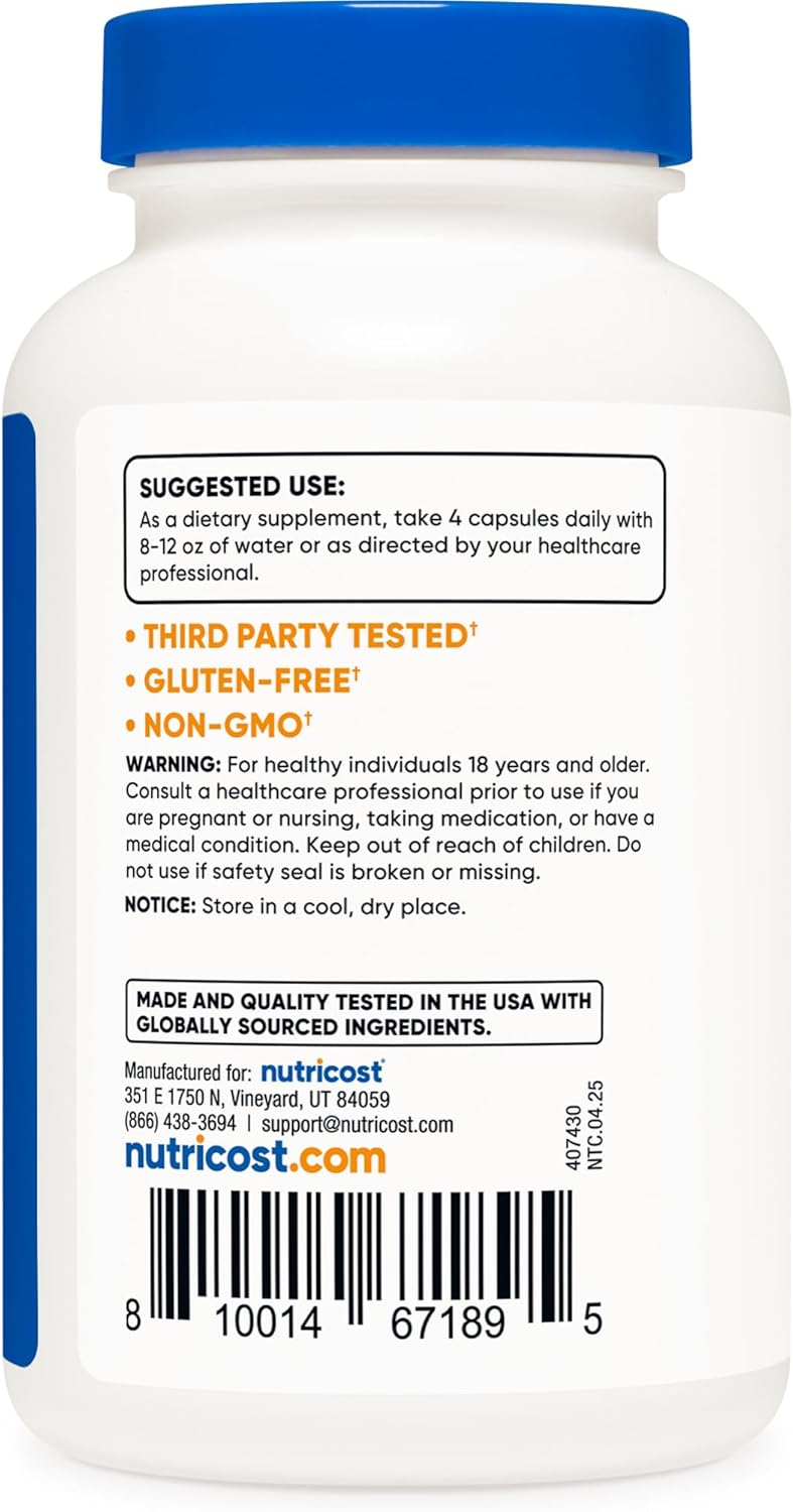 Nutricost Magnesium Citrate 420mg, 120 Veggie Capsules - 30 Servings, Gluten Free, Non-GMO Supplement (Pack of 2)