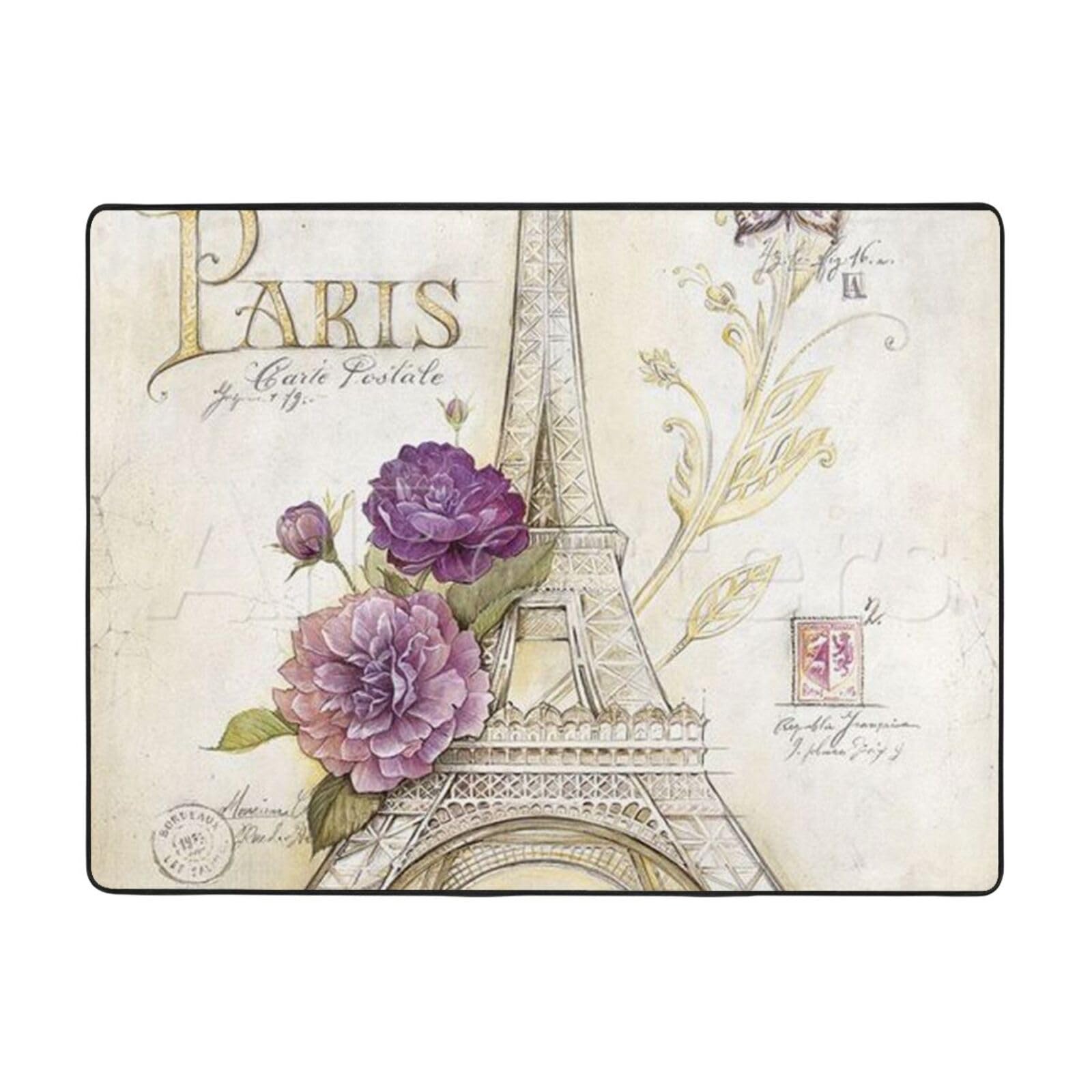 Tapis de sol antidérapant Tour Eiffel pour sécuriser les pièces humides