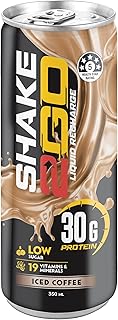 Optislim Shake2Go Ready-to-Drink Protein Shake, 30g Collagen Protein, Low Sugar, 19 Vitamins & Minerals, Healthy Energy Me...