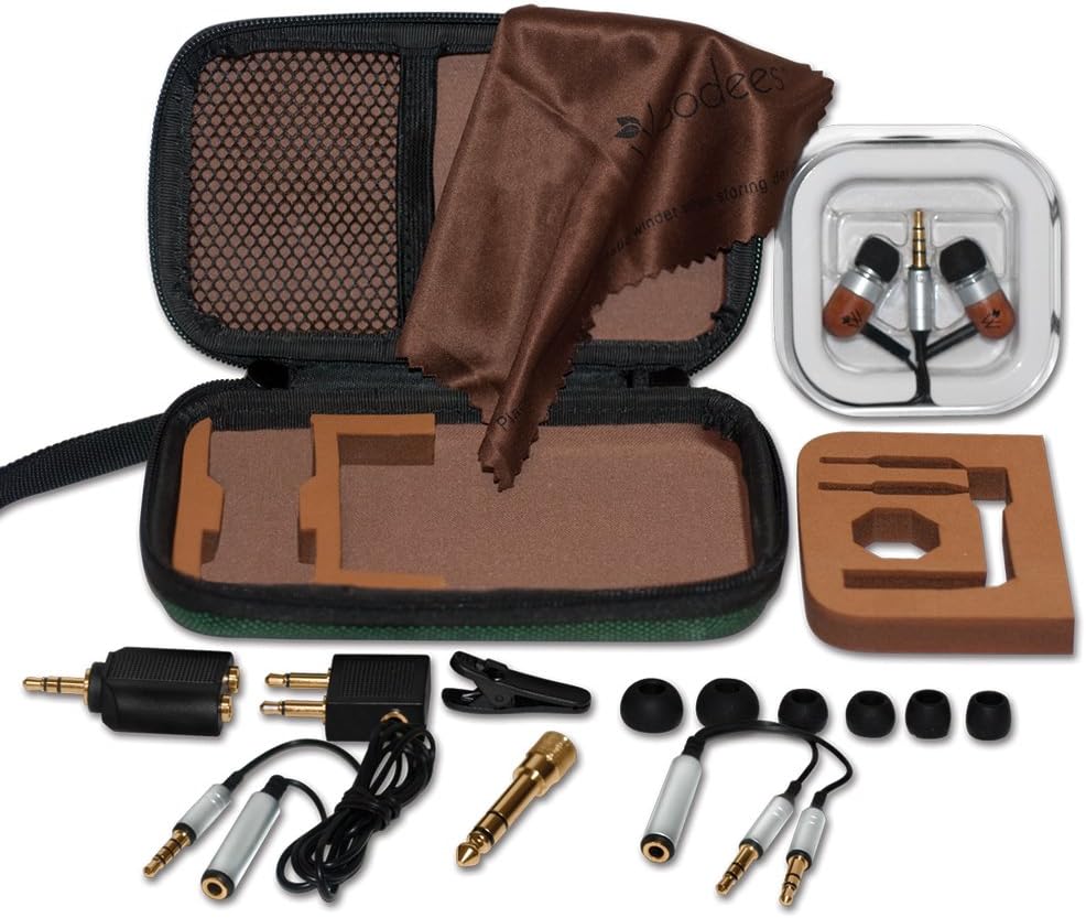 Classic Woodees IESW100TK Ultimate Travel Kit with Microphone (Umber Stain)