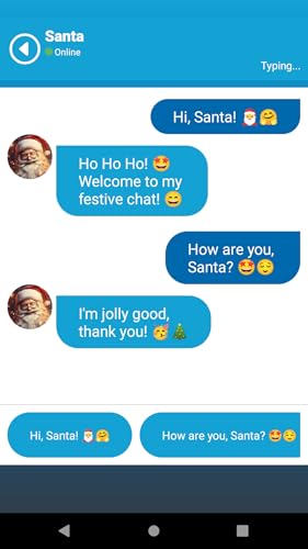 Uma ligação do Papai Noel: Magia de vídeo, voz e bate-papo