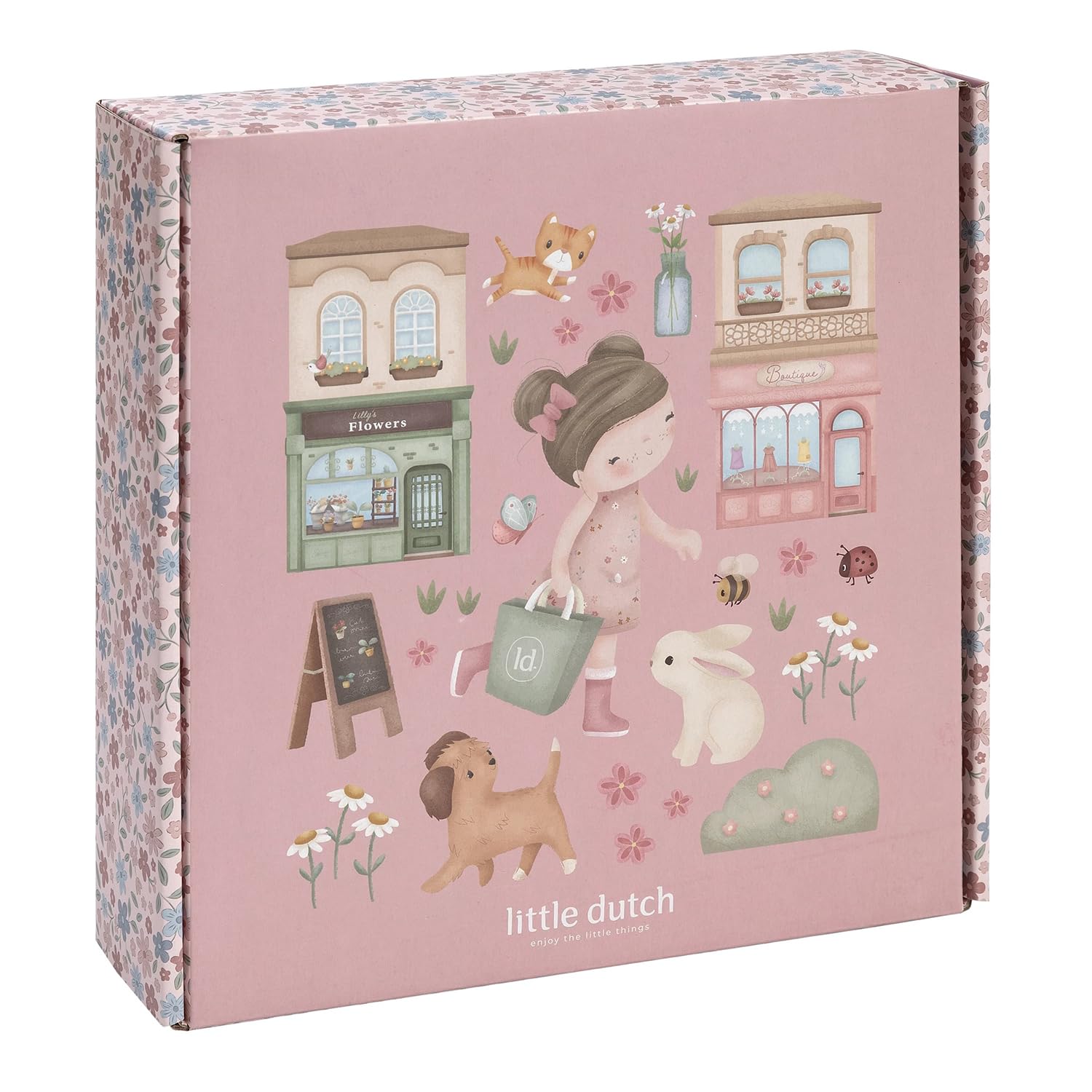 Little Dutch Juego de manualidades XL – para niñas a partir de 3 años – Pegatinas creativas – Caja creativa – Rosa & Friends