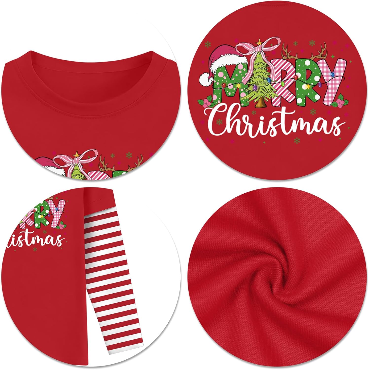 Kids Christmas Shirt: Boys Girls Xmas Holiday Long Sleeve Graphic T-Shirt Kid Merry Christmas Tee Tops 5-12 Years - Image 5