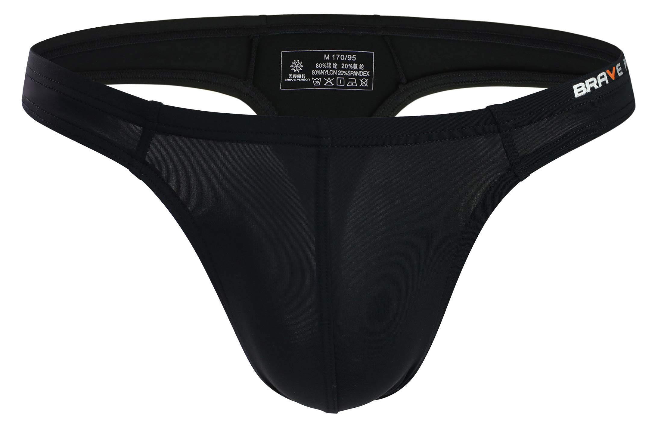 BRAVE PERSONPerfectUNDIES Men's Sexy Thong Underwear Low Rise Bikini T-Back G-String