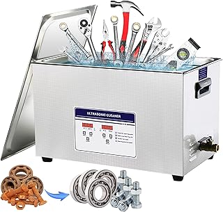 Nettoyeur à ultrasons avec chauffage et minuterie 0-176℉, nettoyeur de carburateur professionnel pour machine de nettoyage à ultrasons 15/22/30 L