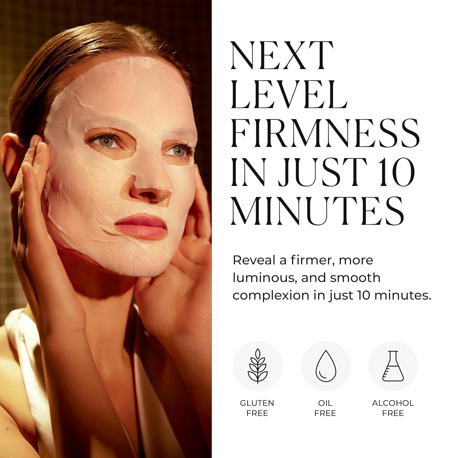 Natura Bissé Essential Shock Intense Instant-Lift Mask, Firming Sheet Mask, Hydrates, Firms & Plumps, For All Skin Types, 1 unit