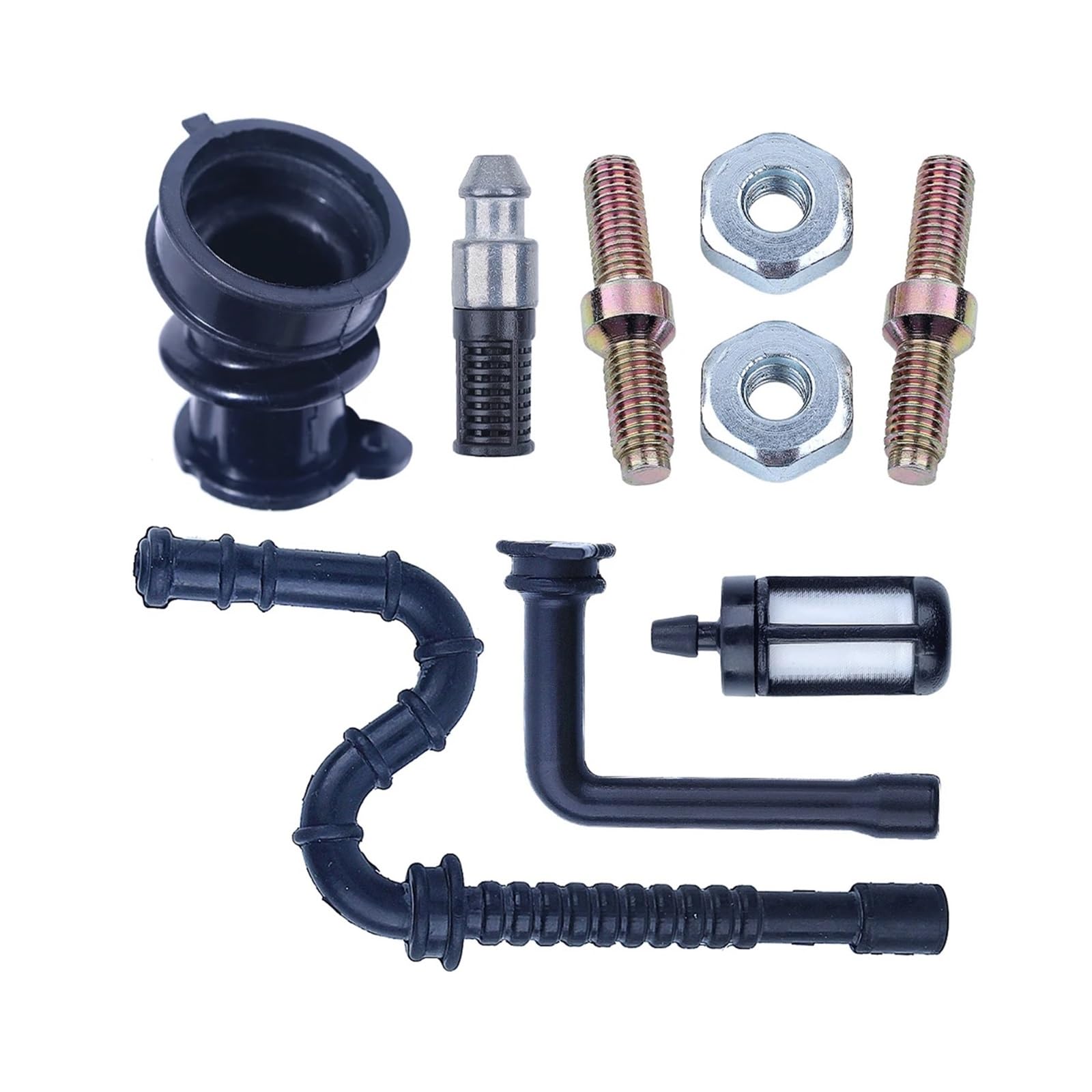 Línea de Filtro de Combustible y Aceite del colector de admisión de Repuesto, Compatible con motosierras Modelos 034, 036, MS340 y MS360. Espárrago de Barra, Pieza 1125-141-2200, 1127-358-7702.