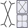Bed Sheet Holder Straps - Adjustable Bed Sheet Clips Fasteners Keep Sheets Stays in Place,2PcsSet Black