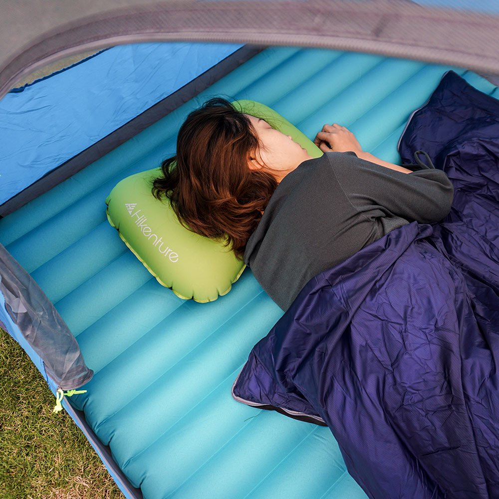 Oreiller De Camping Gonflable HIKENTURE – 82 G, 42x32x13 Cm, Compact, Pour Voyage, Rando, Bureau