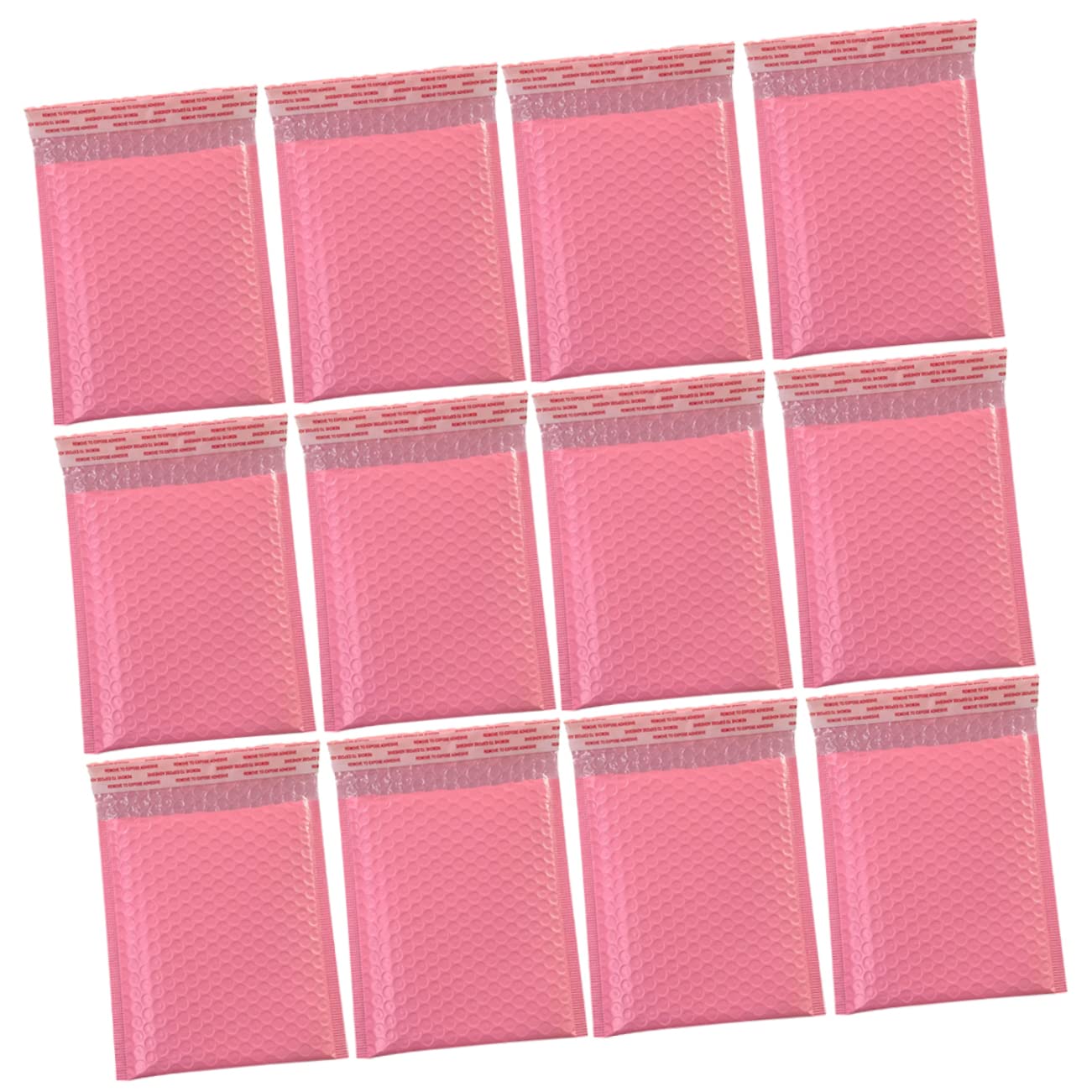 AUTSUPPL 50pcs Storage Bag Clear Storage Self-sealing Wrap Poly Shipping Mail Self Seal Mailing Pouch 6x10 Package Express Bag Pink