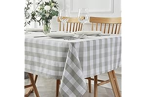 maxmill Checkered Square Quilted Tablecloth