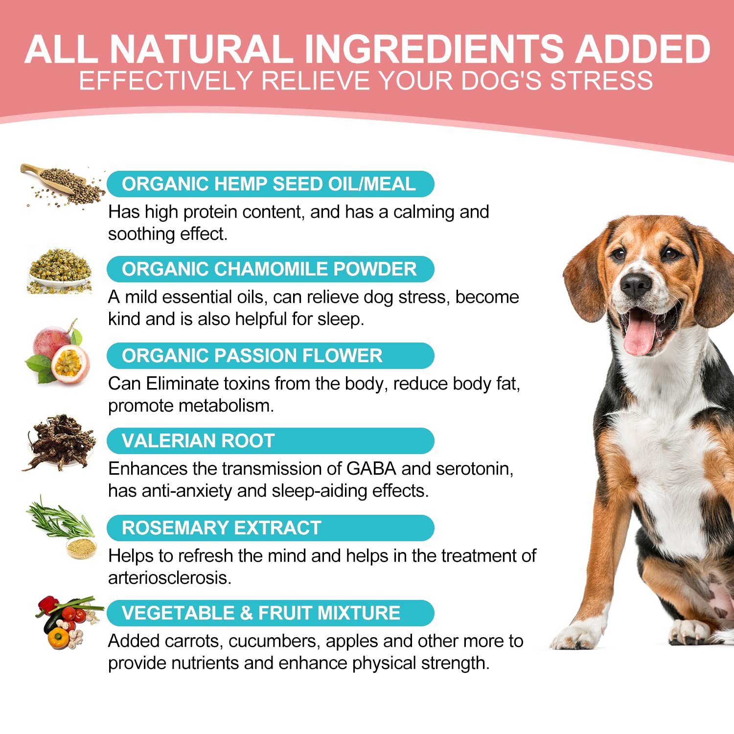 Hemp Calming Chews For Dogs Dog Anxiety Relief Stress Dog Calming