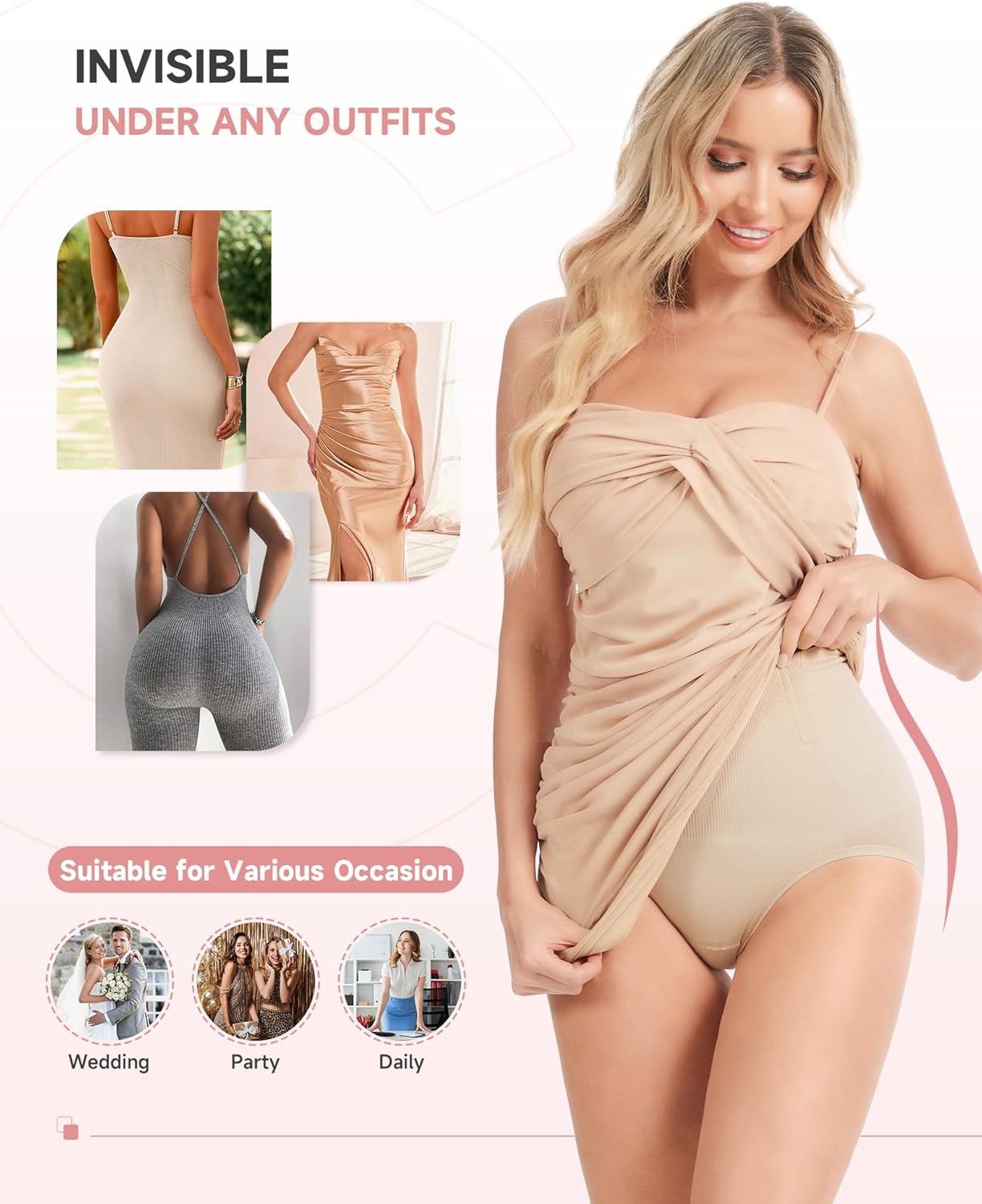 Tummy Control Shapewear Panties - High Waisted Shapewear Underwear for Women Body Shaping Briefs Seamless Panty Girdle - Image 6