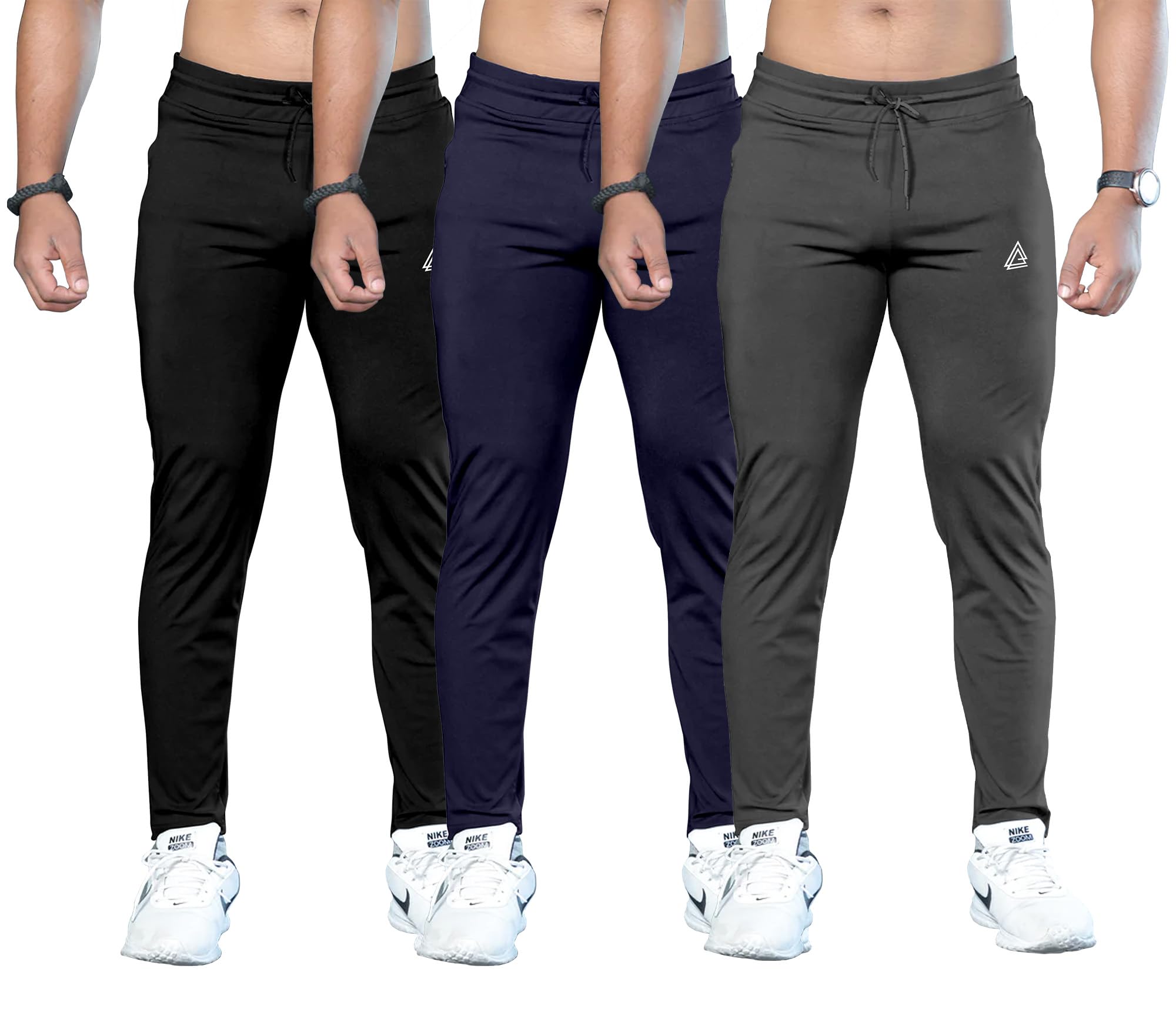 FTX Men's Solid Pack of 3 Multicolor Track Pants-picture-10