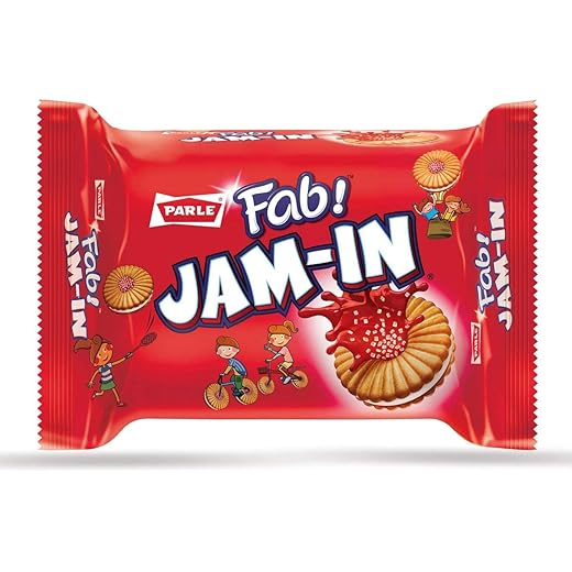 Parle Fab Jam-in Mixed Fruit Biscuits 150g
