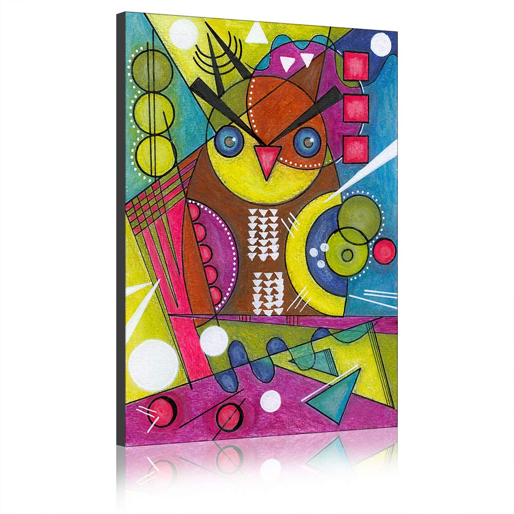 Art mural abstrait de Wassily Kandinsky : reproduction peinture à l'huile sur toile avec cadre
