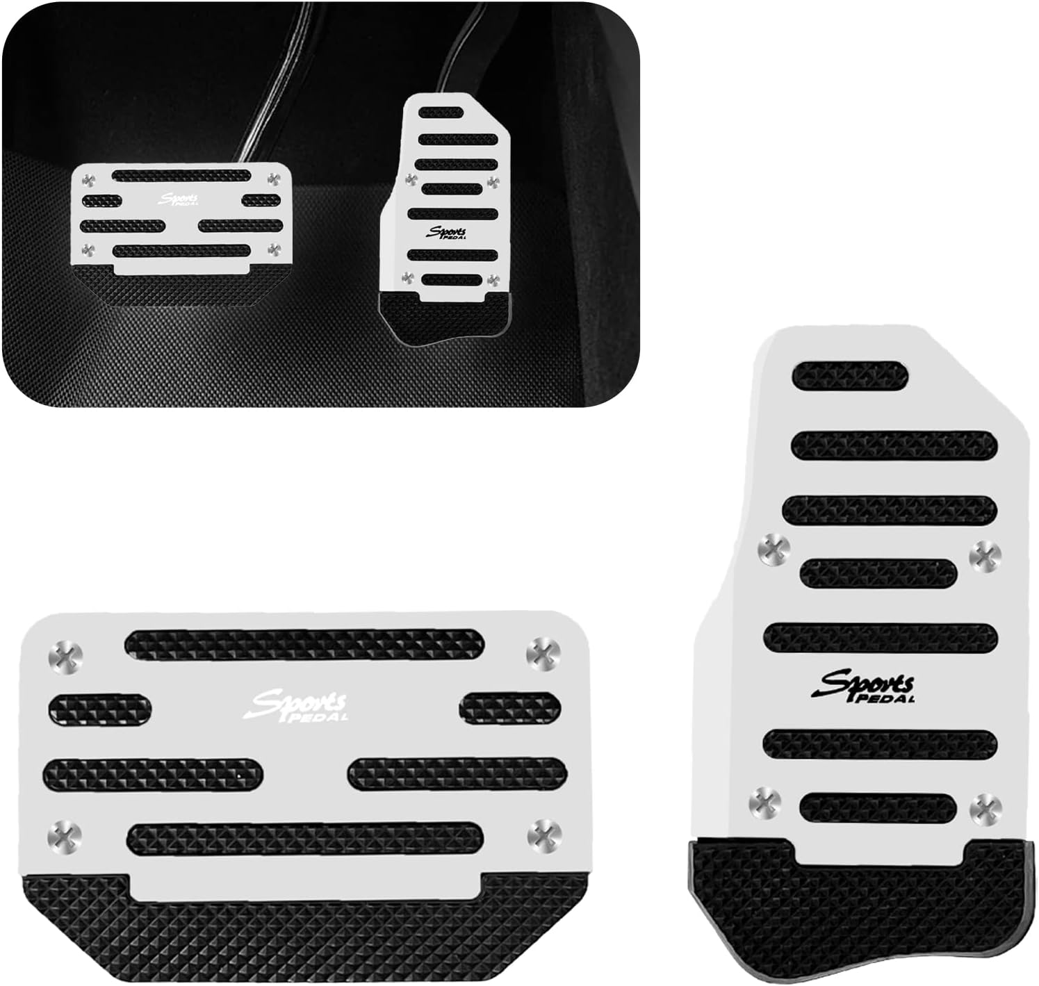 msyuusr 2PCS Automatic Transmission Pedal Covers Kit