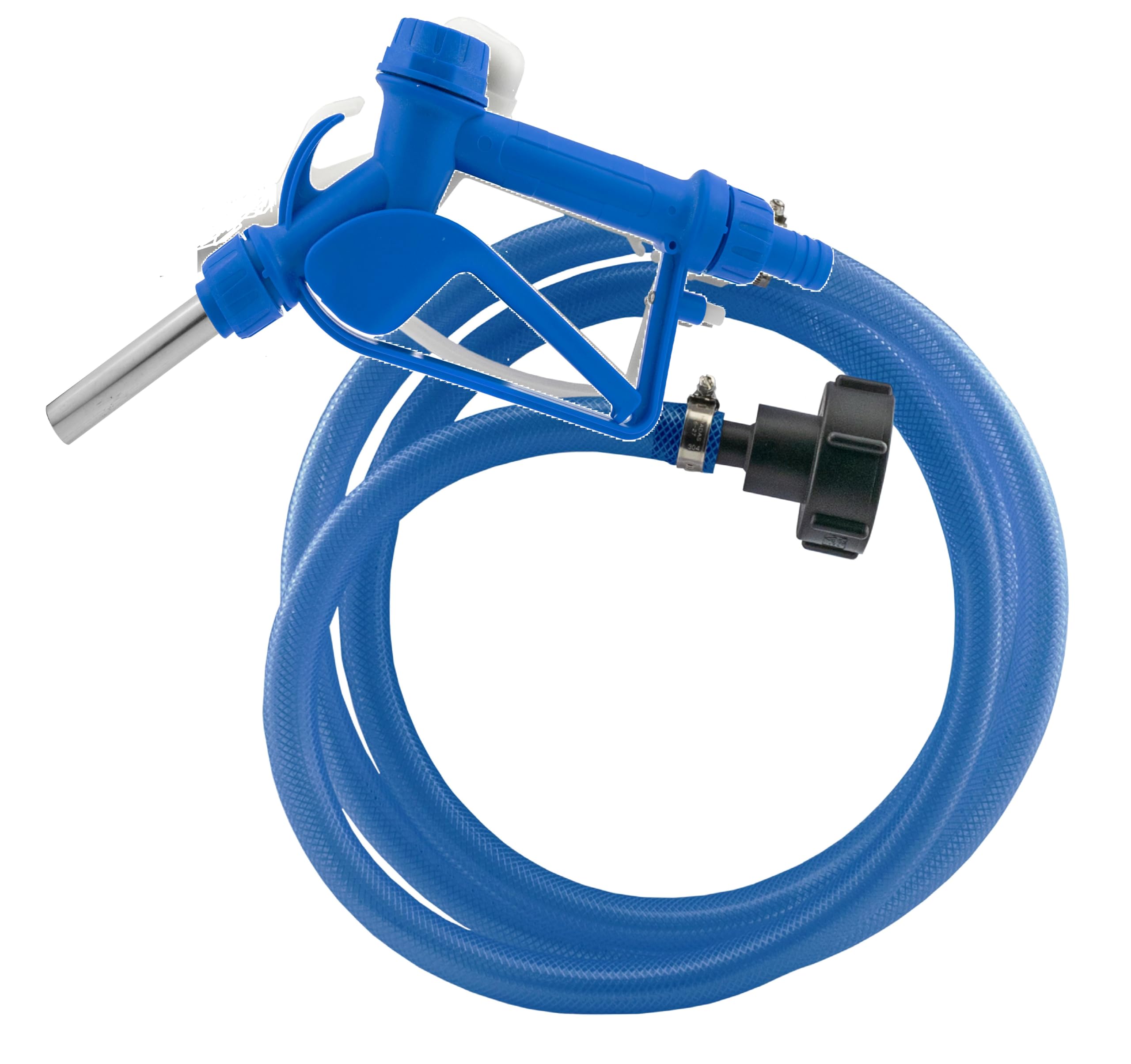 Cost Wise Blue Ad-/Diesel Fuel Delivery Kit For Use With Ibc Tank With S60x6 Outlet,Reinforced Braided 19Mm Hose Designed For Fuel,Trigger Fuel Gun,Range Of Fuel Hose Length Options (10M)