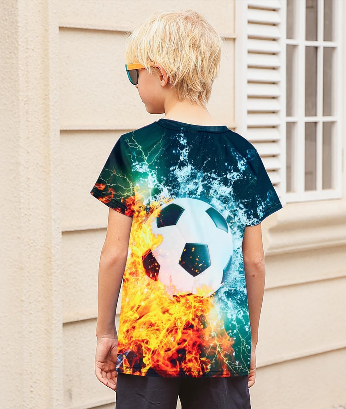 uideazone Boys Girls 3D Graphic Printed T-Shirt Crewneck Short Sleeve Tees 6-14 Years - Image 6