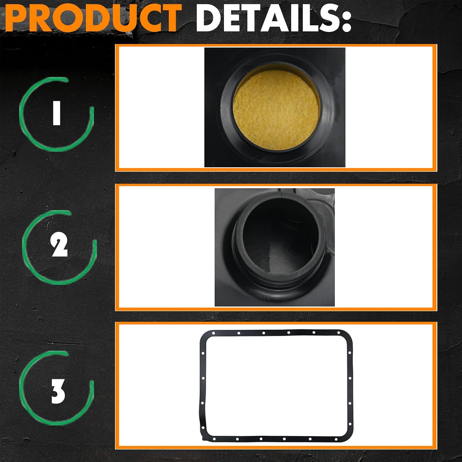 AS69RC Transmission Filter Oil Pan Gasket Kit 68224232AA Compatible with RAM 2013-2024 3500,4500,5500 6.7L