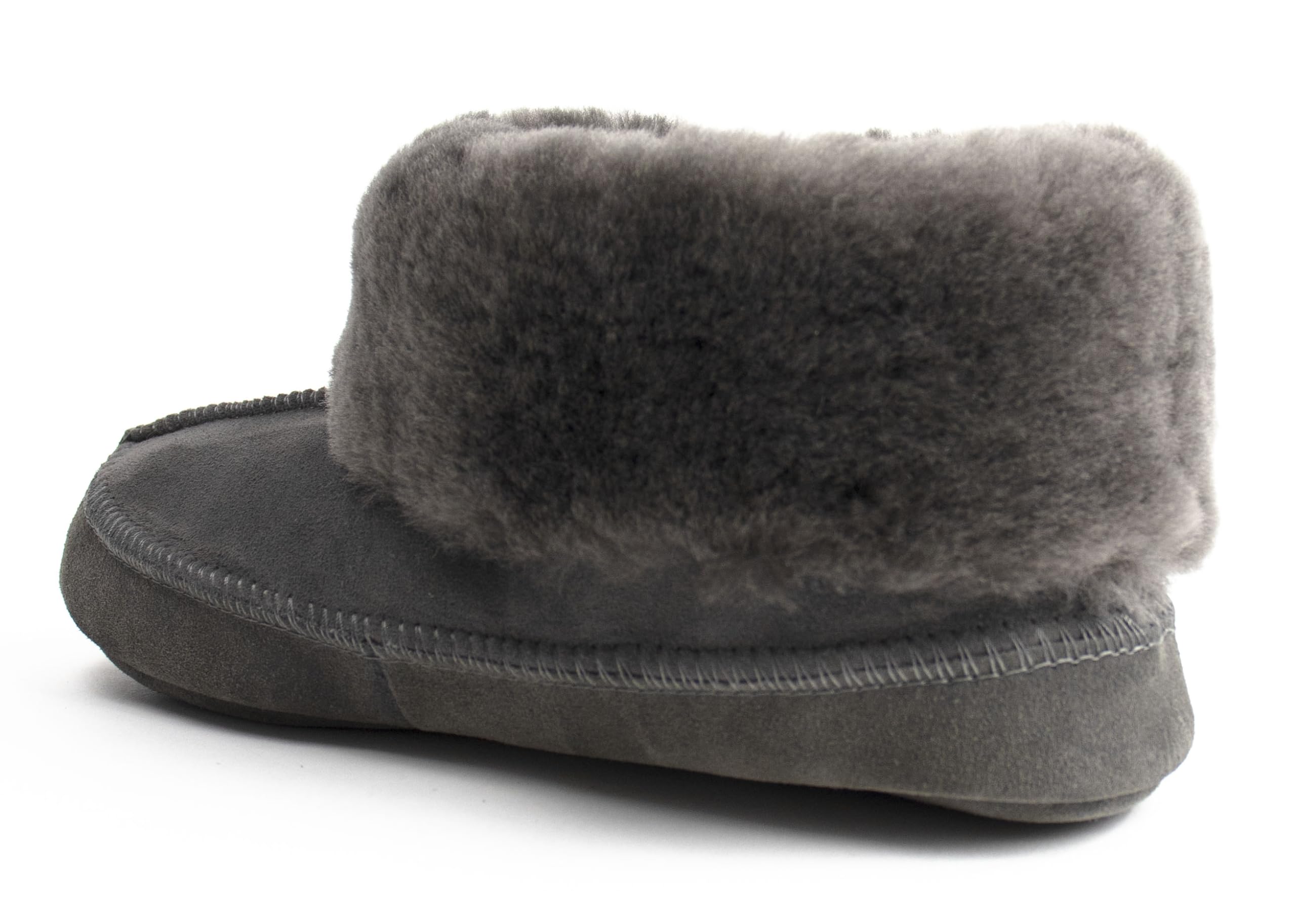 Reissner Lammfelle Engel Hausschuhe HS-Norway Hüttenschuh Veloursleder
