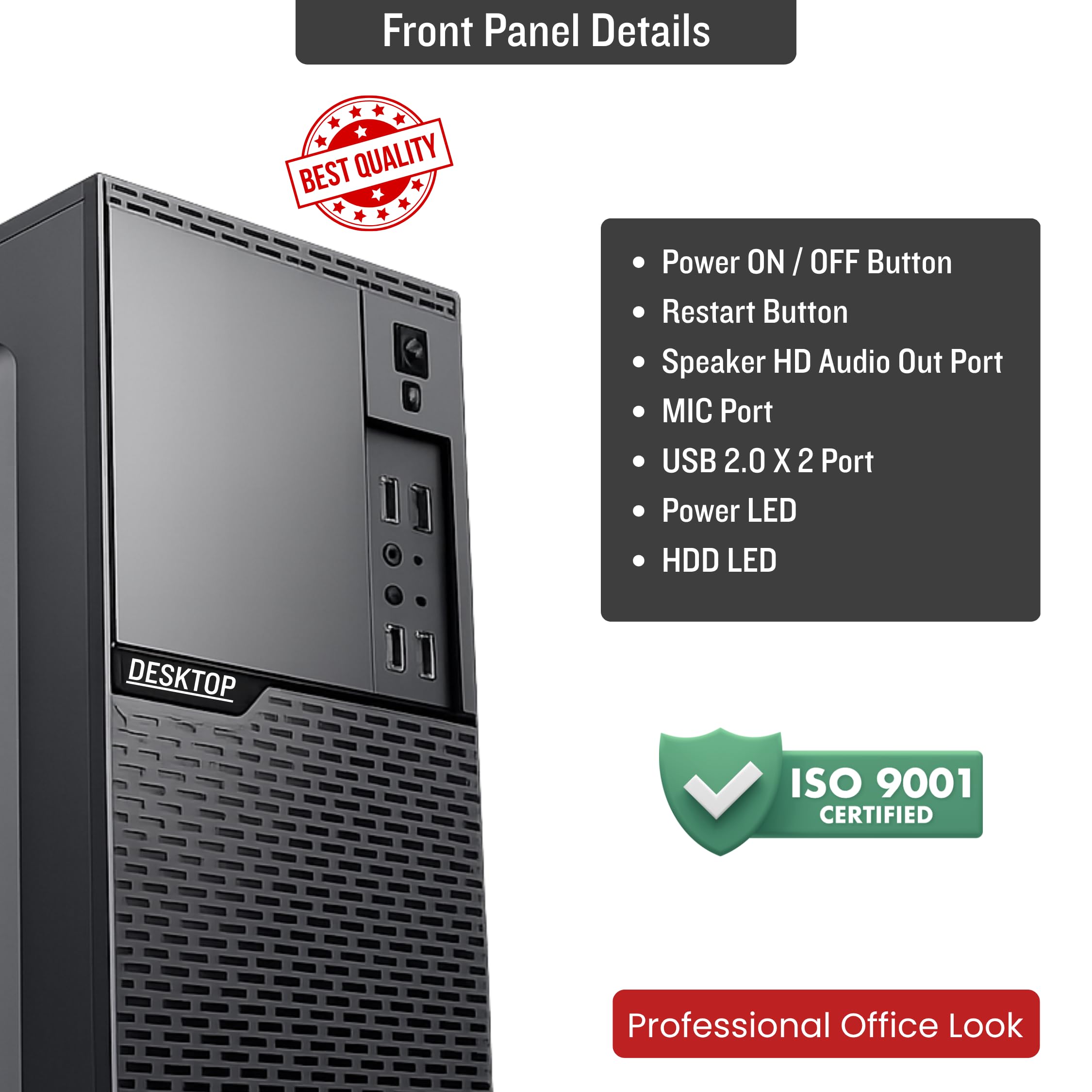 GLOBAL TOUCH i3 4th Gen Desktop Computer (I3 4160) | 8GB DDR3 RAM