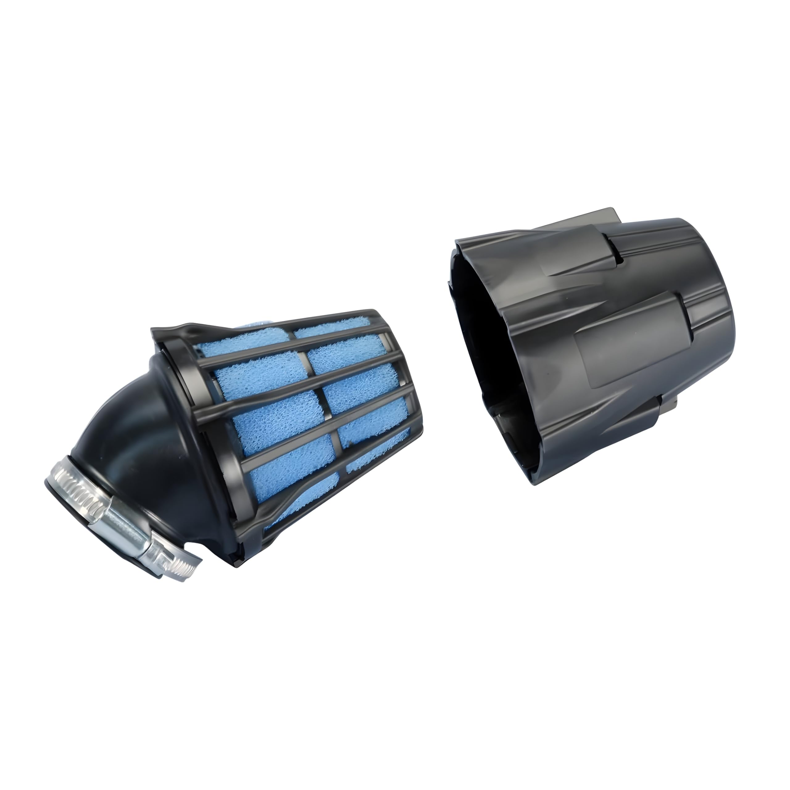 Luftfilter Polini Blue Air Box 32mm 30° schwarz-blau