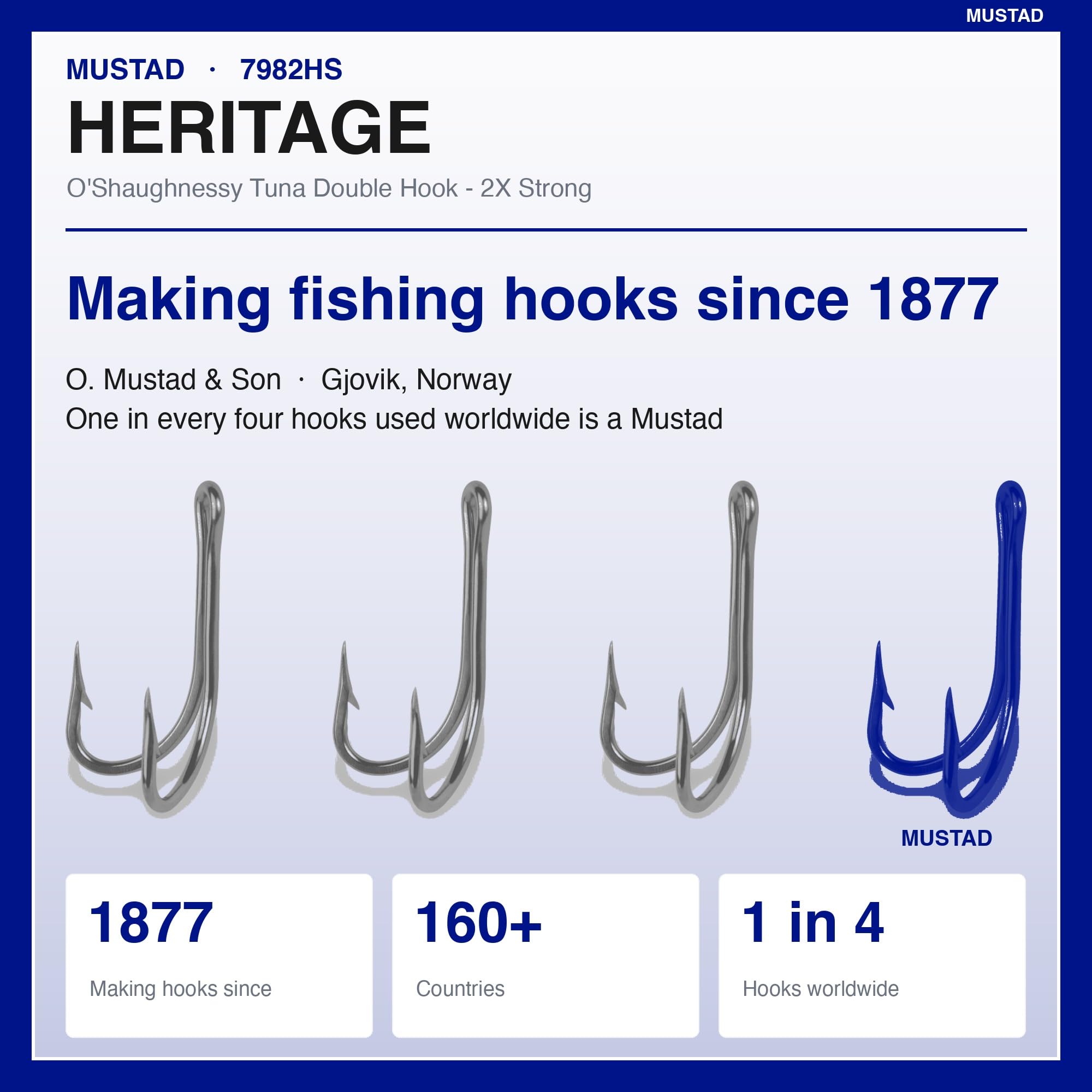 Mustad Gancho Doble Extra Dublin Point