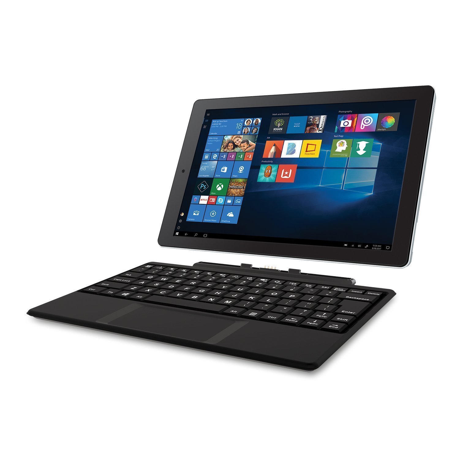 Amazon.com: 2017 RCA Cambio 2-in-1 10.1-Inch Touchscreen Detachable Tablet  PC, Intel Atom Z3735F Quad-Core Processor, 2GB RAM, 32GB eMMC, Webcam,  WiFi, Bluetooth, HDMI, Windows 10, Black : Electronics