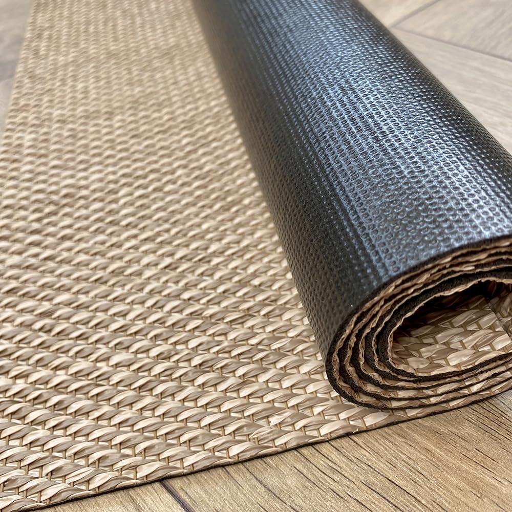 STOR PLANET | Alfombra vinílica Living Deco, Alfombra Exterior Terraza Resistente y Moderna, Alfombra Grande Salon, Lavable y Antideslizante. Alfombras Cocina, Pasillo... | Sisal, 60x90cm